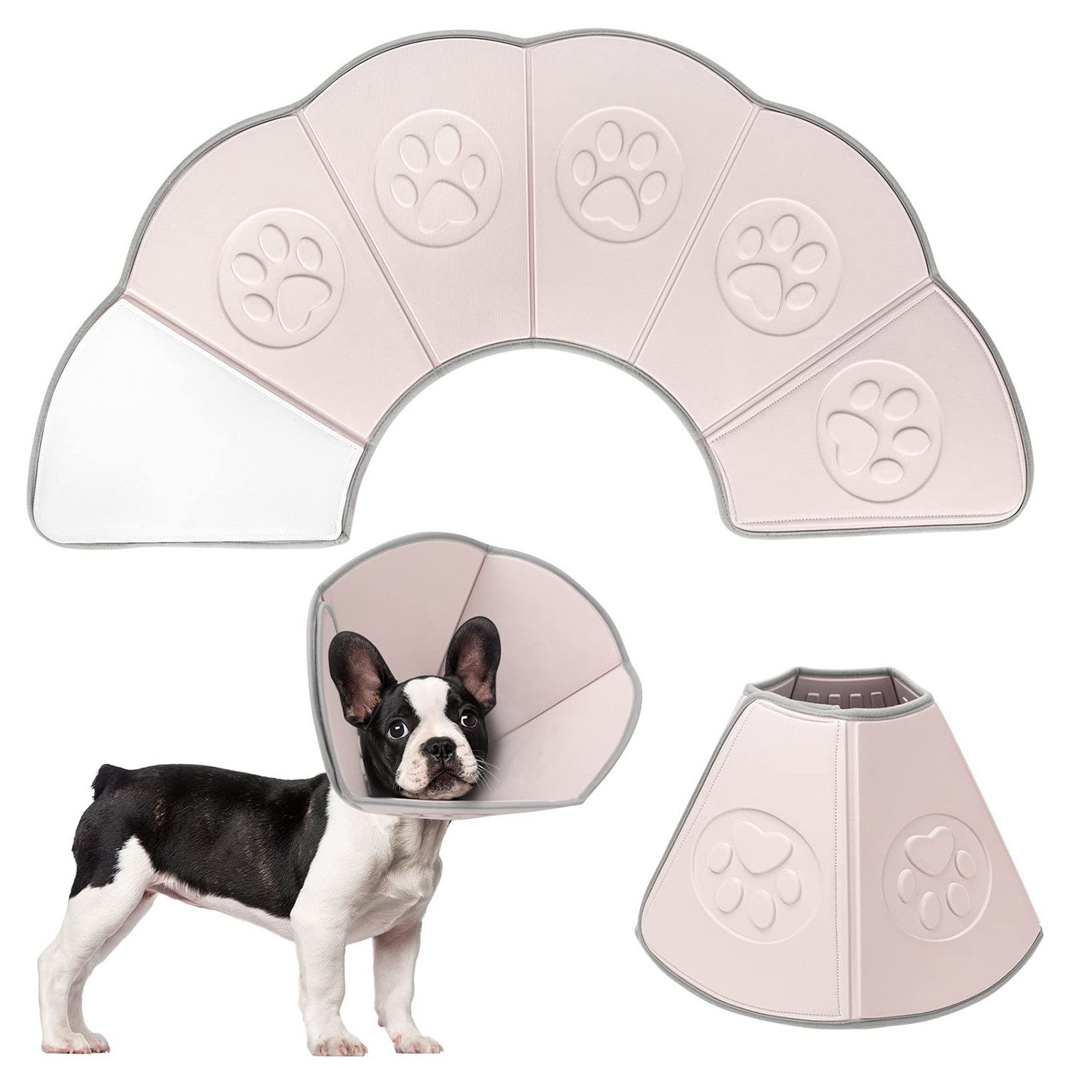 wohnTRAUM24 Schutzkragen Halskrause Hund Weich, Schutzkragen Leckschutz Atmungsaktive Leicht, EVA, Atmungsaktive Vorbeugung von Biss- und Leckwunden, für Hunde & Katzen