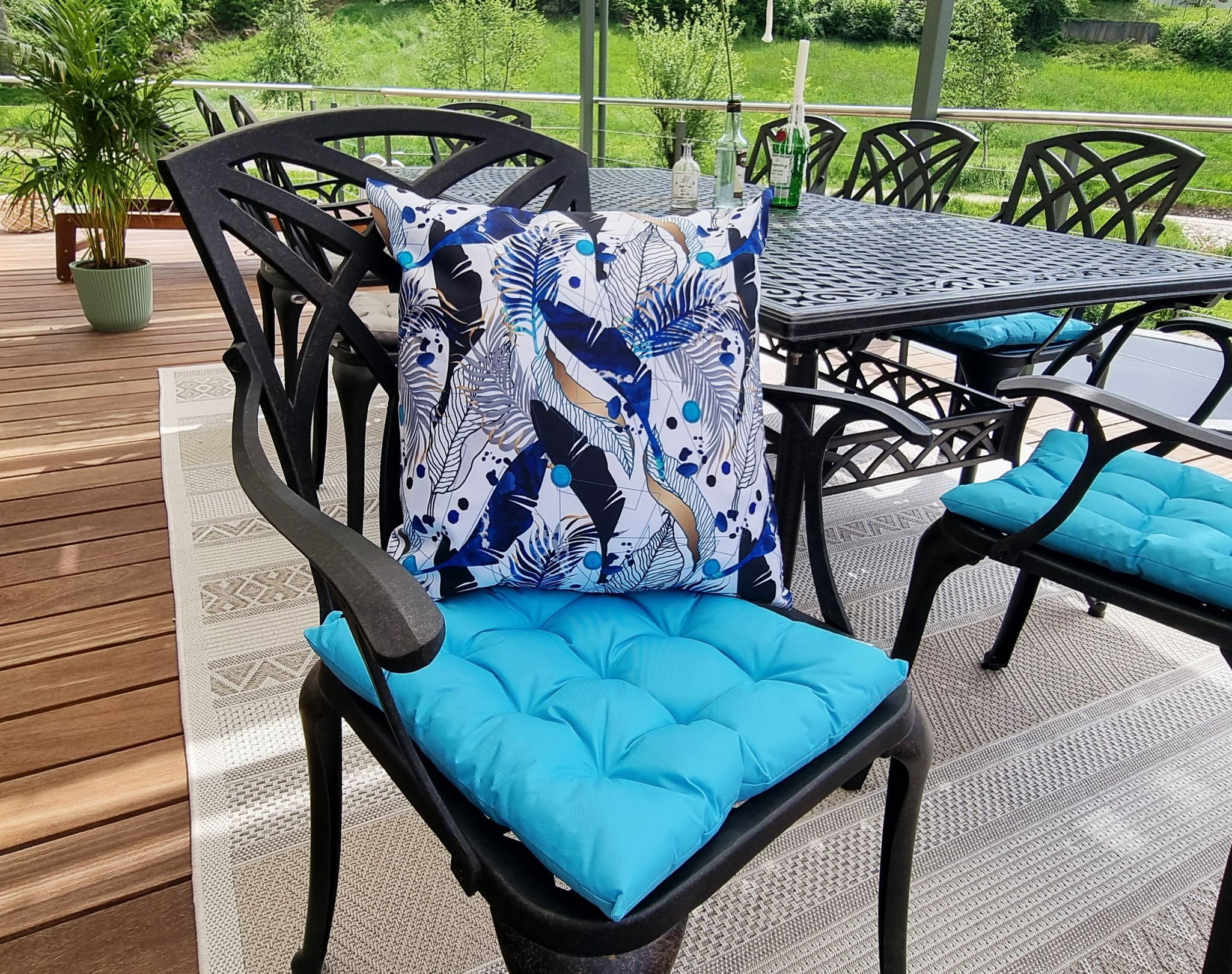 JACK Dekokissen 45x45cm Motiv Outdoor Kissen inkl. XXL Füllung, viele Motive, Wasserabweisend, Innen&Außen