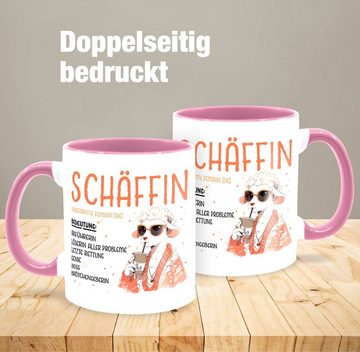 Shirtracer Tasse Schäffin - Chefin Geschenk Anführerin Leiterin Vorgesetzte Lustig Witz, Keramik, Kaffeetasse Job Geschenk