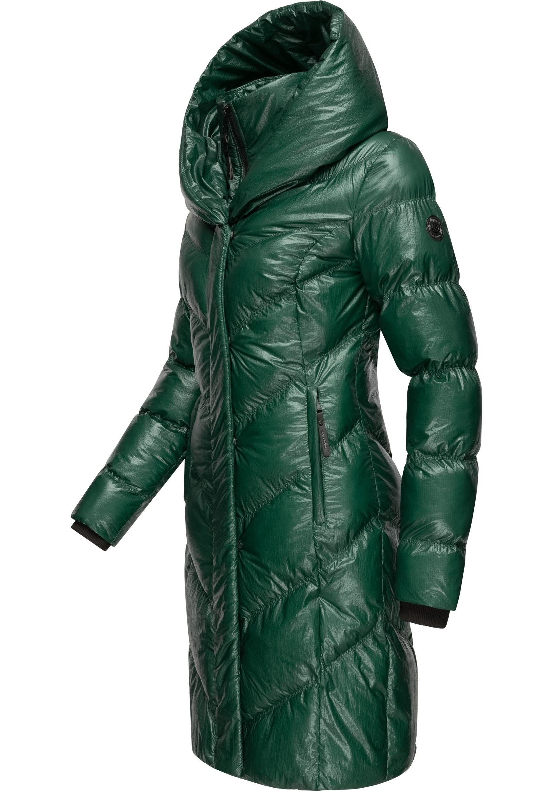 Ragwear Kurzmantel "Natalka Bling" Damen Wintermantel in schimmernder Optik günstig online kaufen
