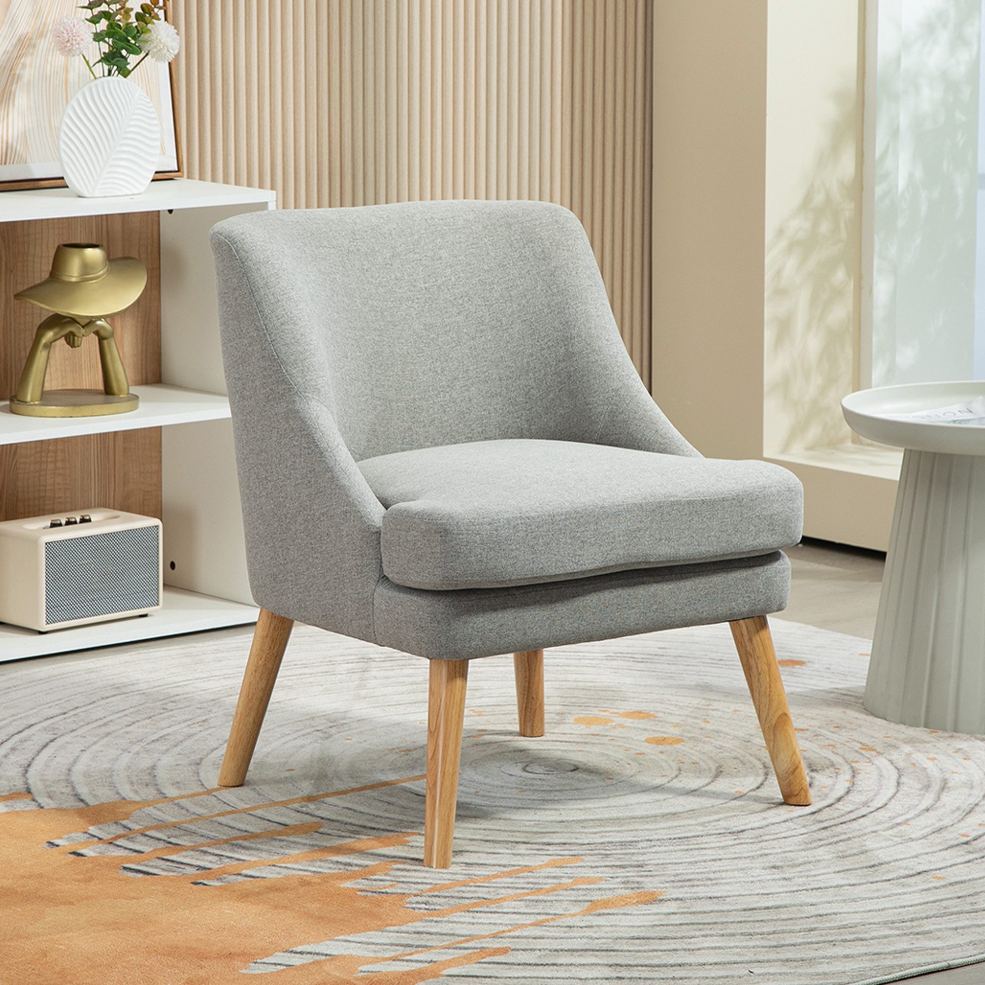 HOMCOM Relaxsessel mit Leinenoptik, Armlehne, Gepolstert günstig online kaufen