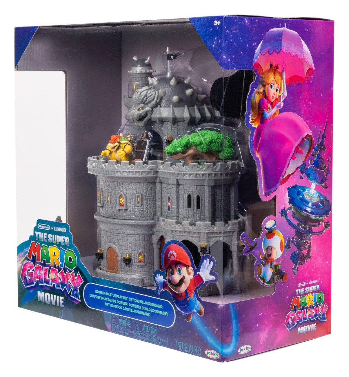 Jakks Pacific Merchandise-Figur Der Super Mario Galaxy Film Deluxe Spielset mit 1 Minifigur Bowsers Sc