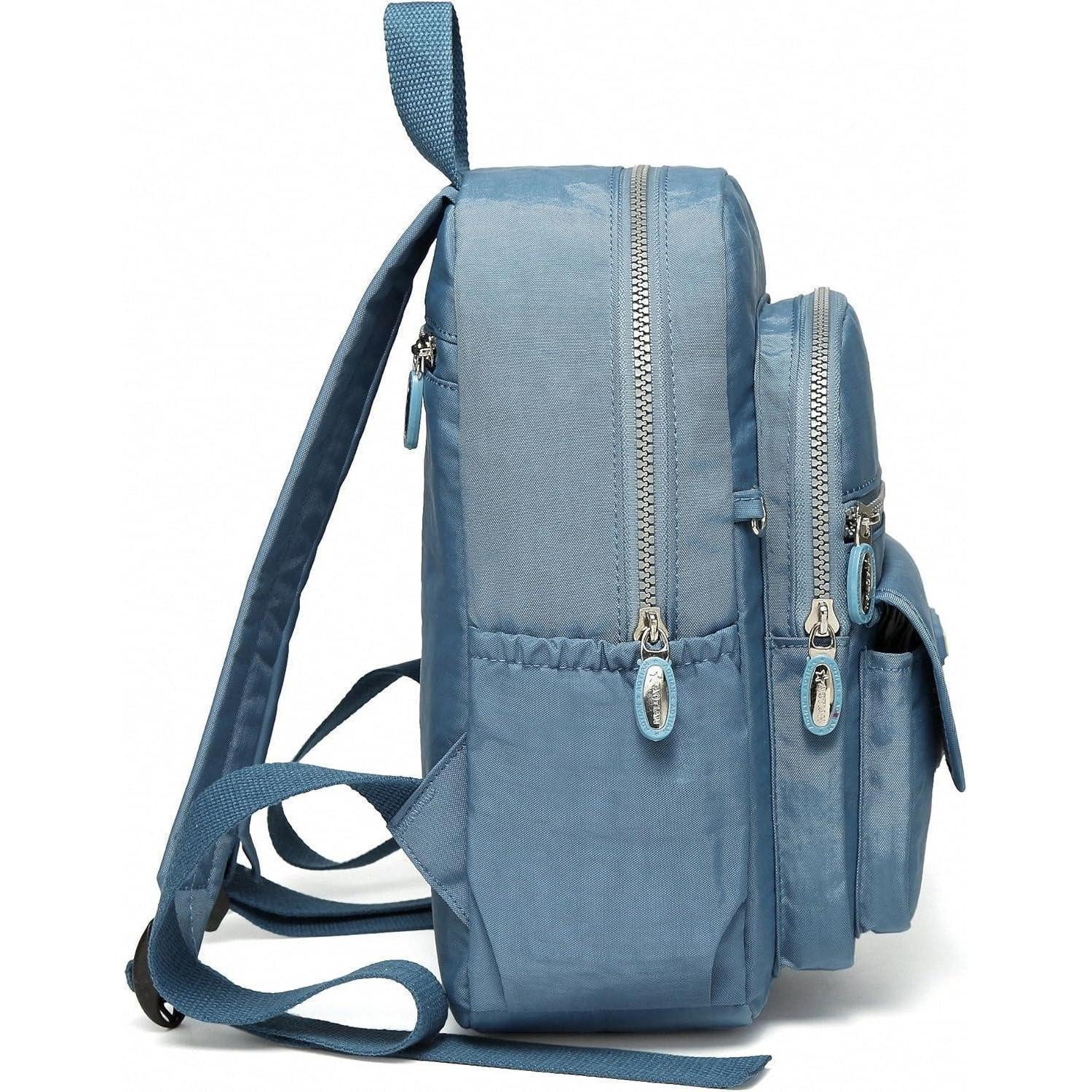 LuxusKollektion Minirucksack Rucksack Damen Mädchen Daypack Tasche 7 Liter Mini Hellblau – Bild 4 von 5