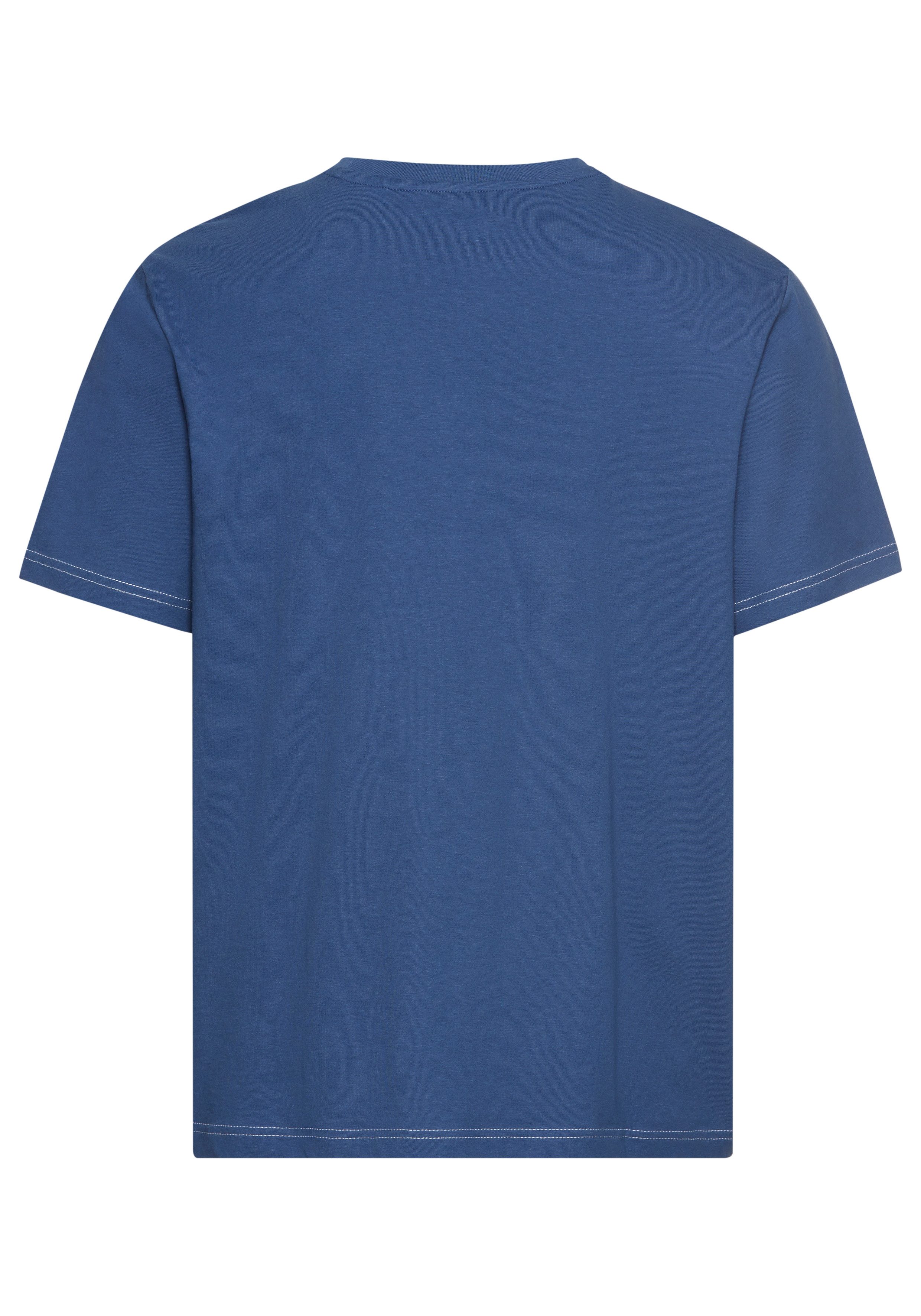 Man's World T-Shirt mit Kontrastnähten und funktionaler Brusttasche