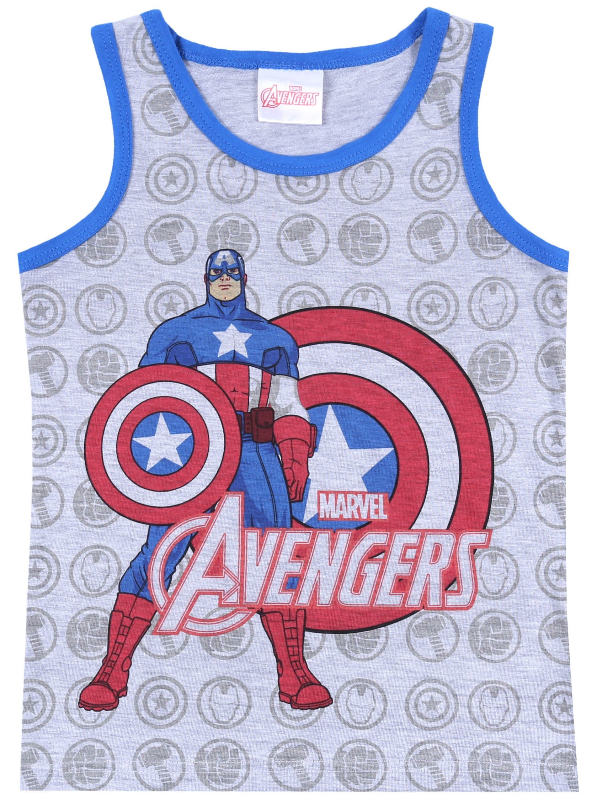 Sarcia.eu Blusentop Graues T-Shirt + Unterhose AVENGERS MARVEL 8-9 Jahre