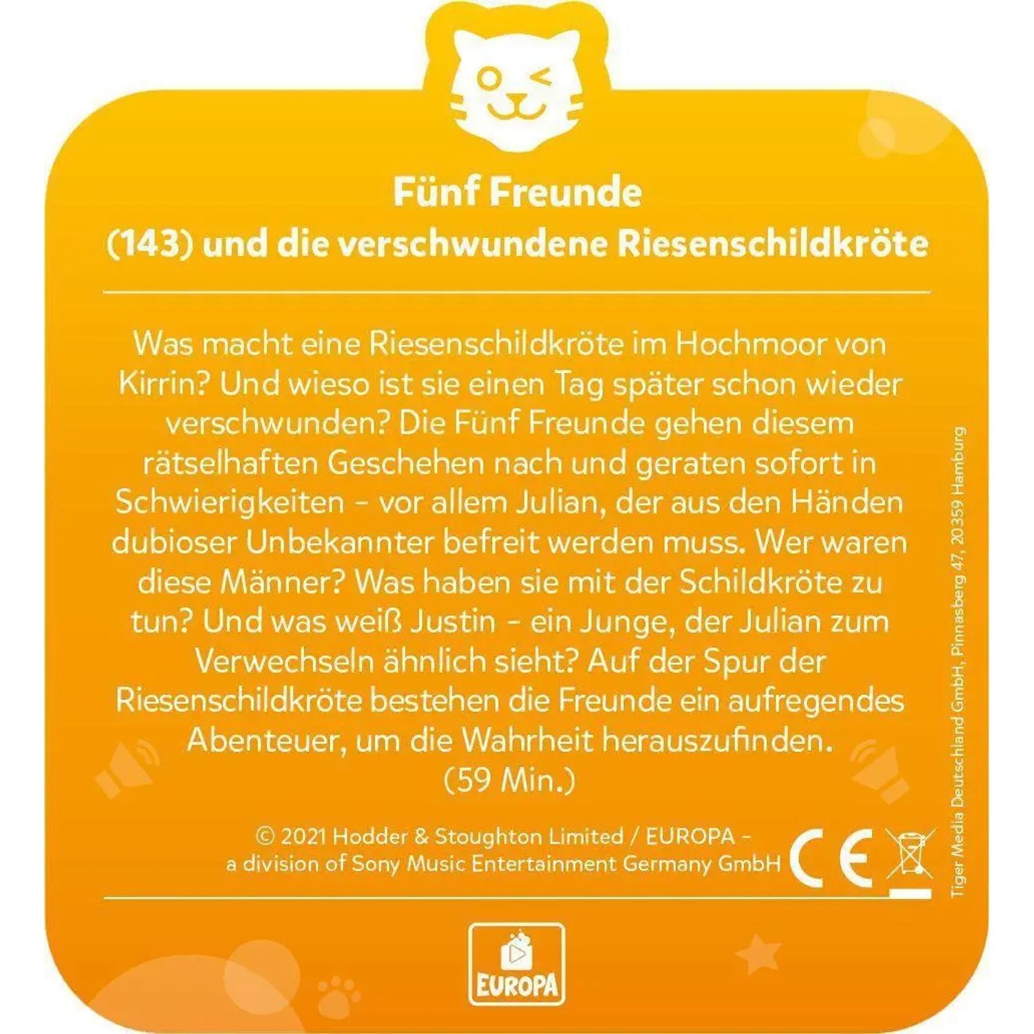 Tiger Media Deutschland GmbH Hörspiel tigercard - Fünf Freunde - 143: und die verschwundene...