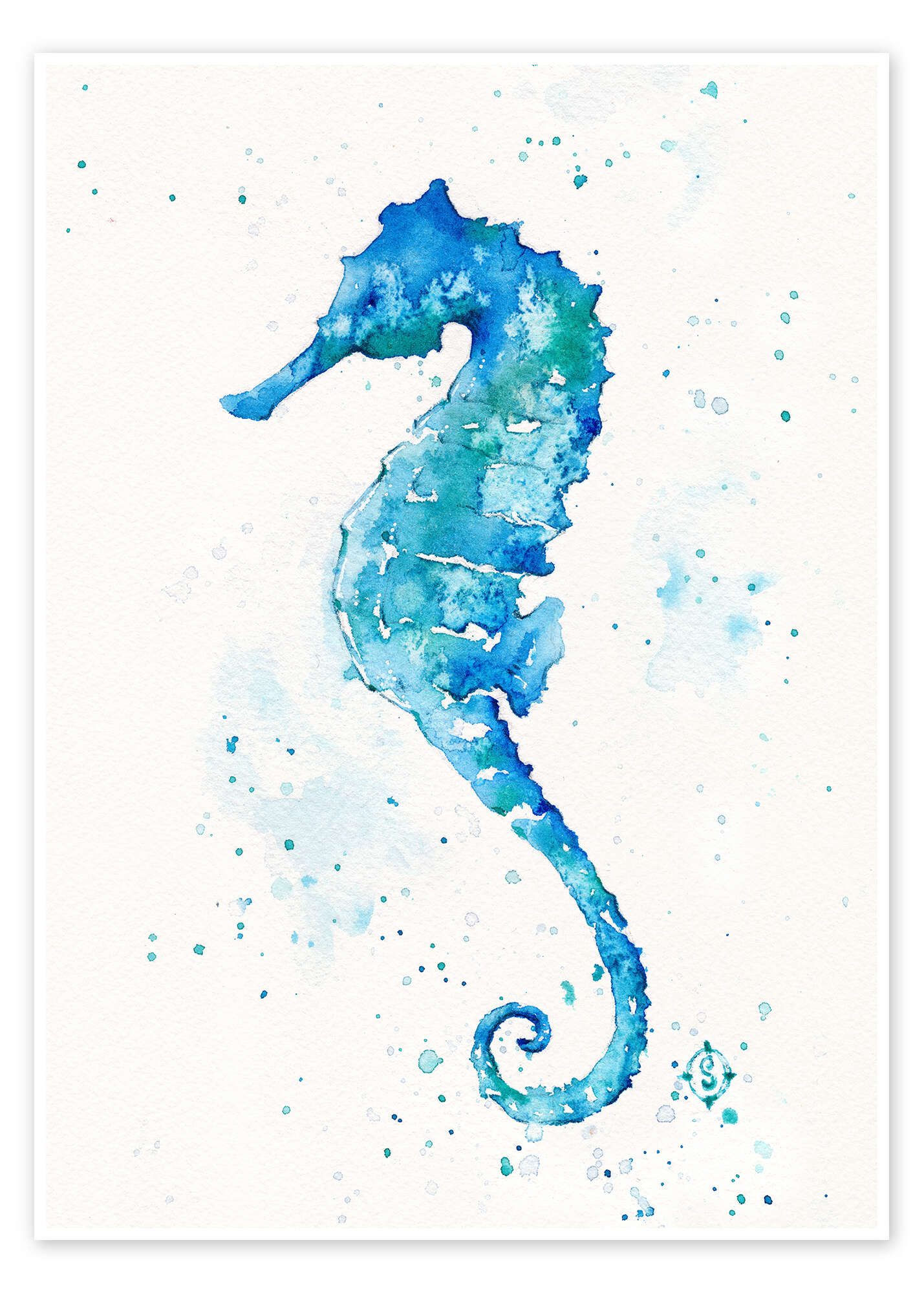 Posterlounge Wandbild Seepferdchen, Sillier Than Sally, erhältlich als Poster, Leinwandbild, Wandsticker oder Acrylglasbild