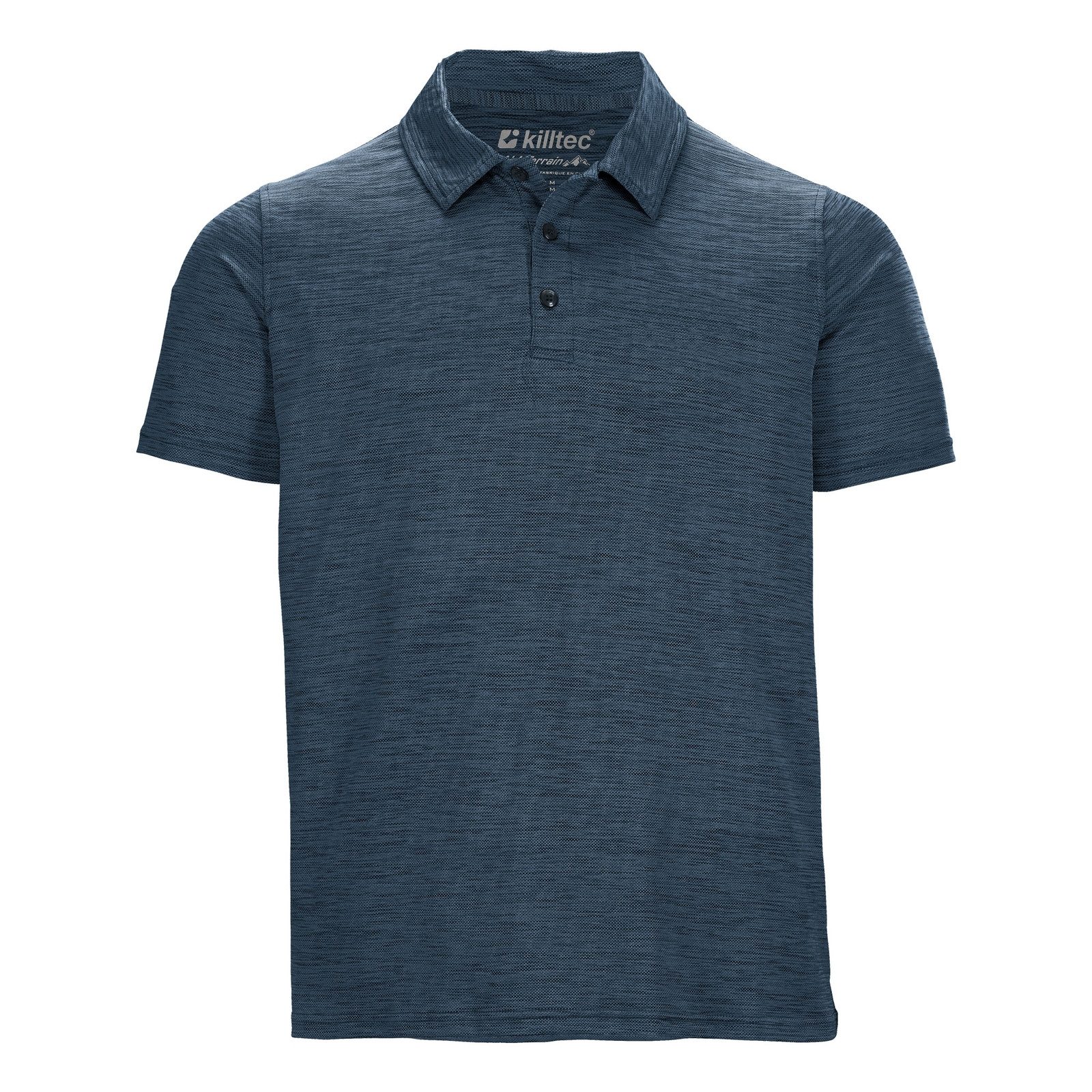 Killtec Poloshirt Poloshirt mit Melange-Optik