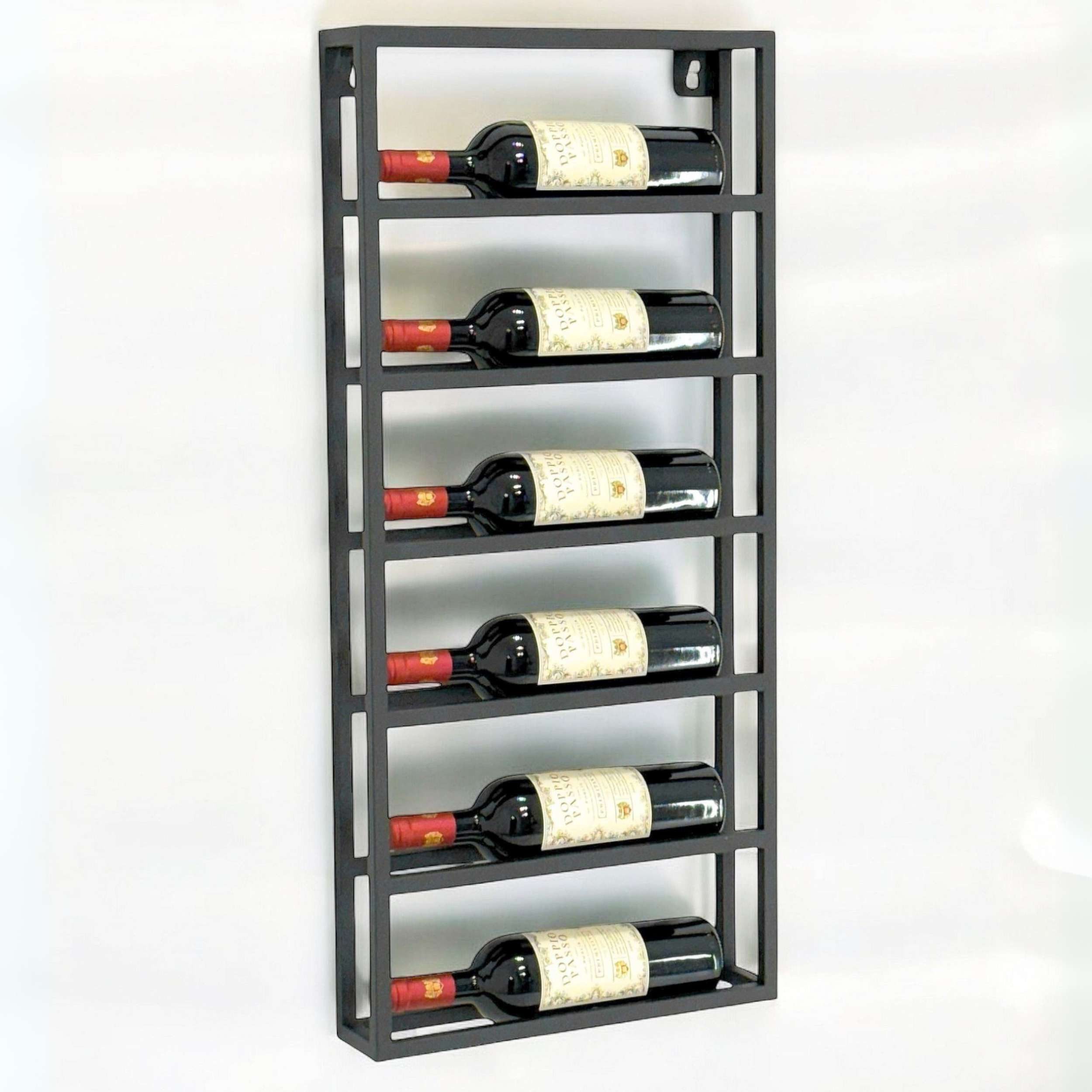 DanDiBo Weinregal Wand Metall Schwarz Design 96603 Flaschenregal Weinflasch günstig online kaufen