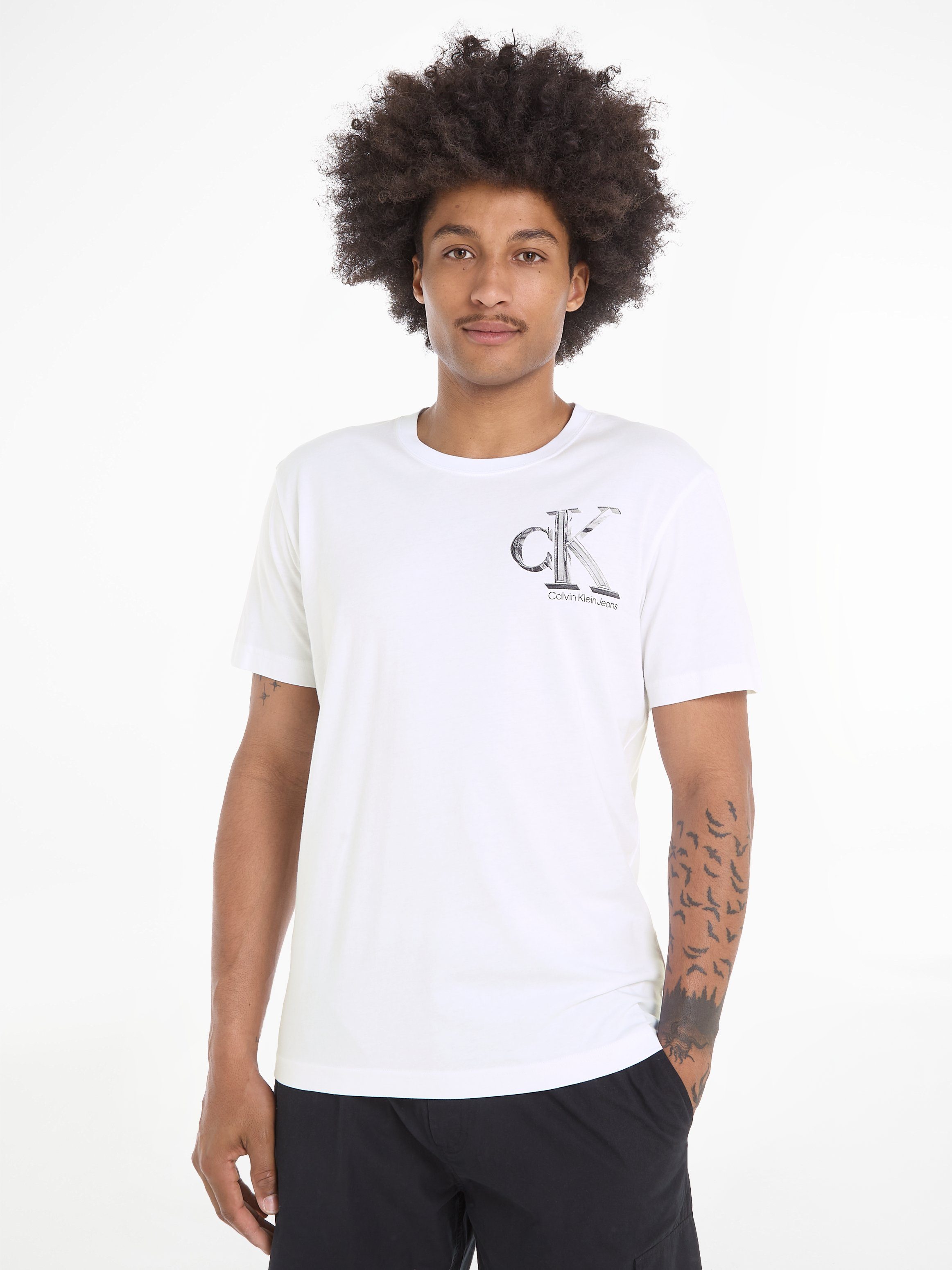 Calvin Klein Jeans T-Shirt META MONOGRAM TEE mit Logodruck