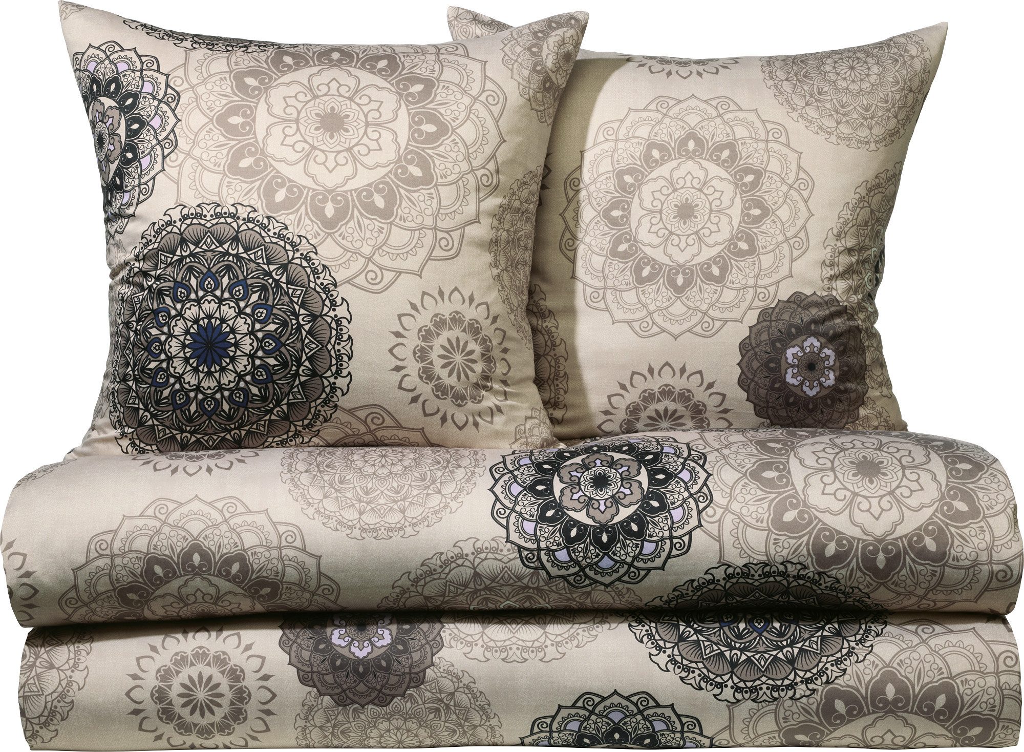 Erwin Müller Bettwäsche Bettwäsche Sparpaket 4-teilig, Mako-Satin, Ornament günstig online kaufen