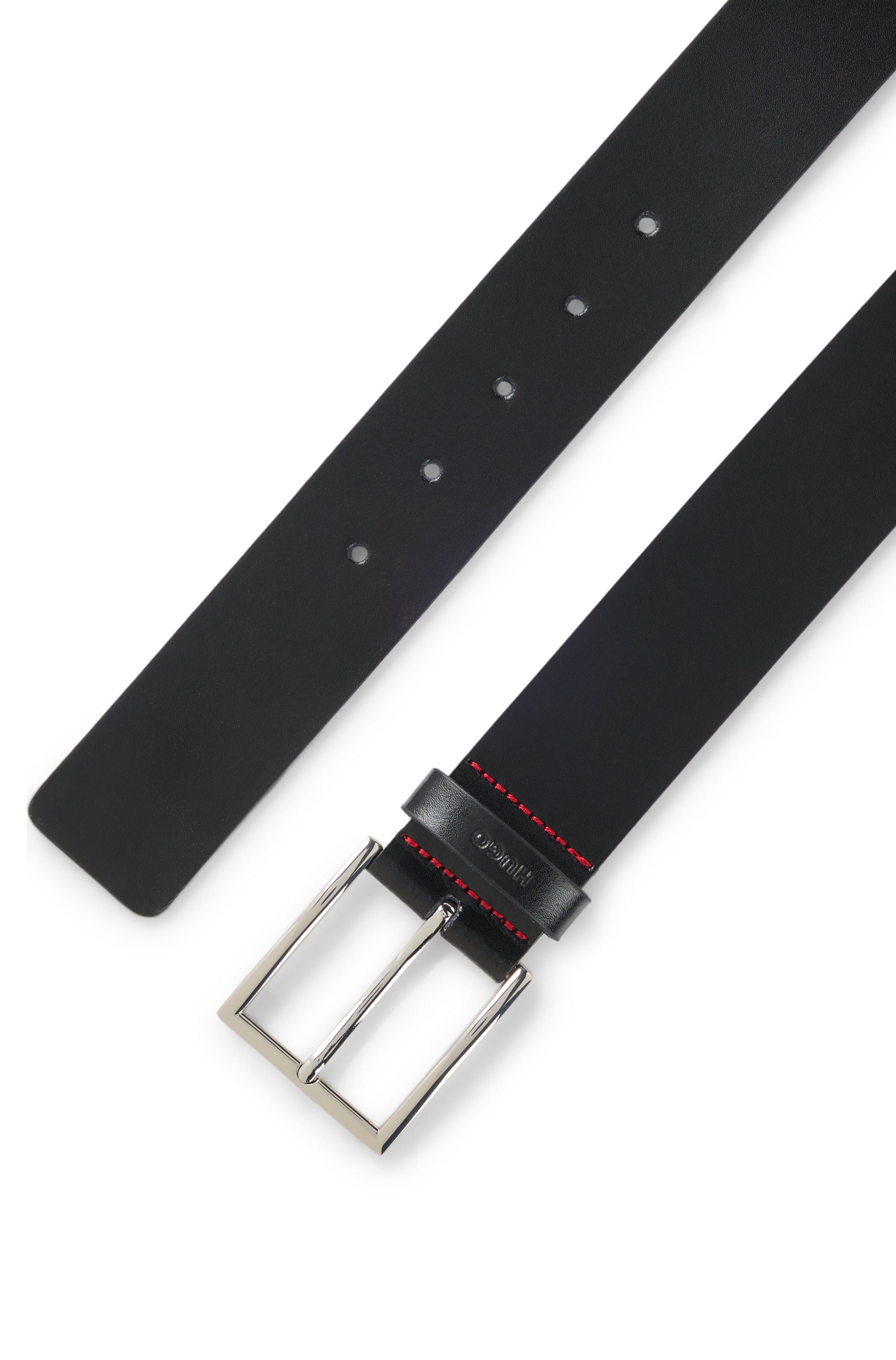 HUGO Ledergürtel Giaspo Sz40 mit Logo-Schlaufe