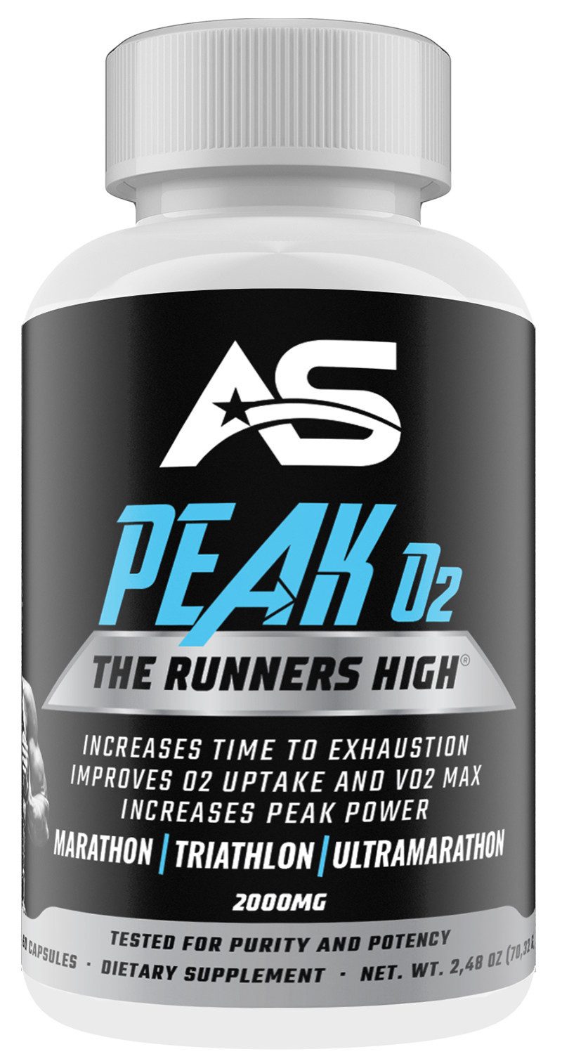 American Supps Peak O2 2000 mg Runners High für TRIATHLON, LÄUFER, MARATHON Kapseln, 60 St., 70 g