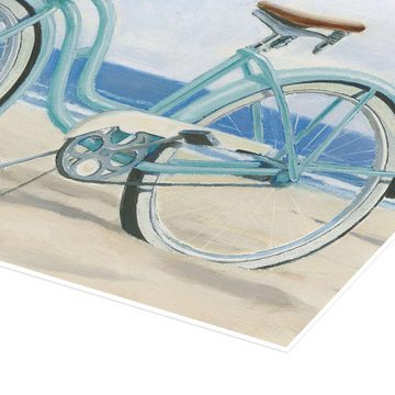 Posterlounge Poster James Wiens, Fahrrad am Strand III, Badezimmer Maritim Malerei