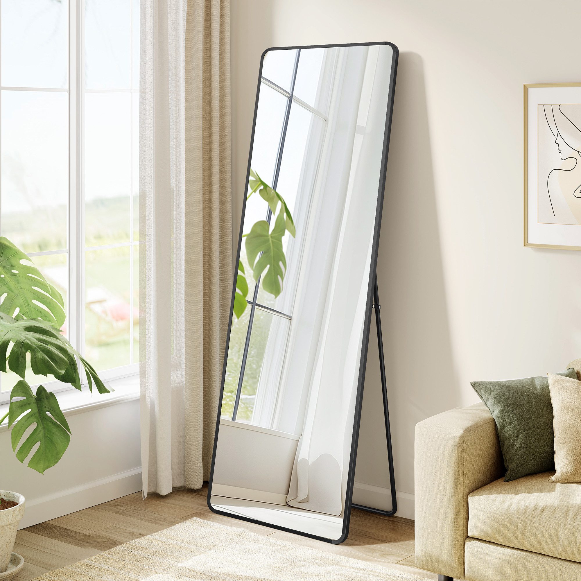 SONGMICS Standspiegel, Ganzkörperspiegel, 160 x 50 günstig online kaufen