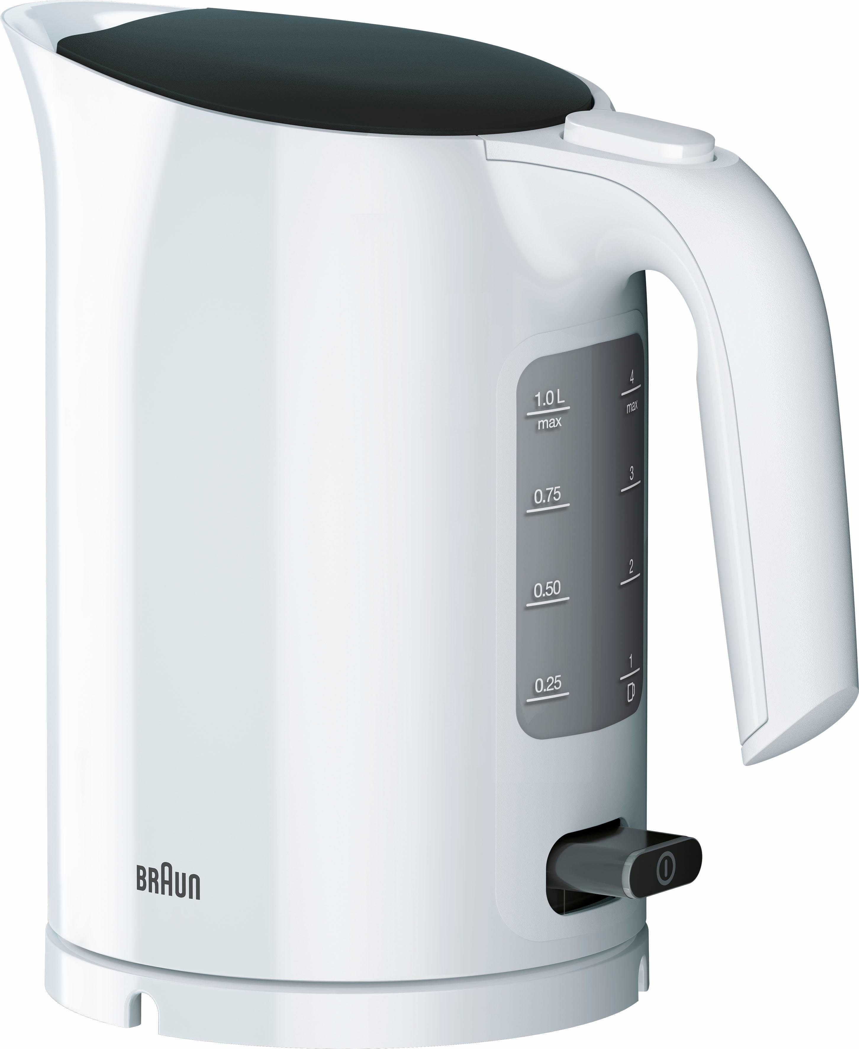 Braun Wasserkocher WK 3000 WH, 1 l, 2200 W Weiß