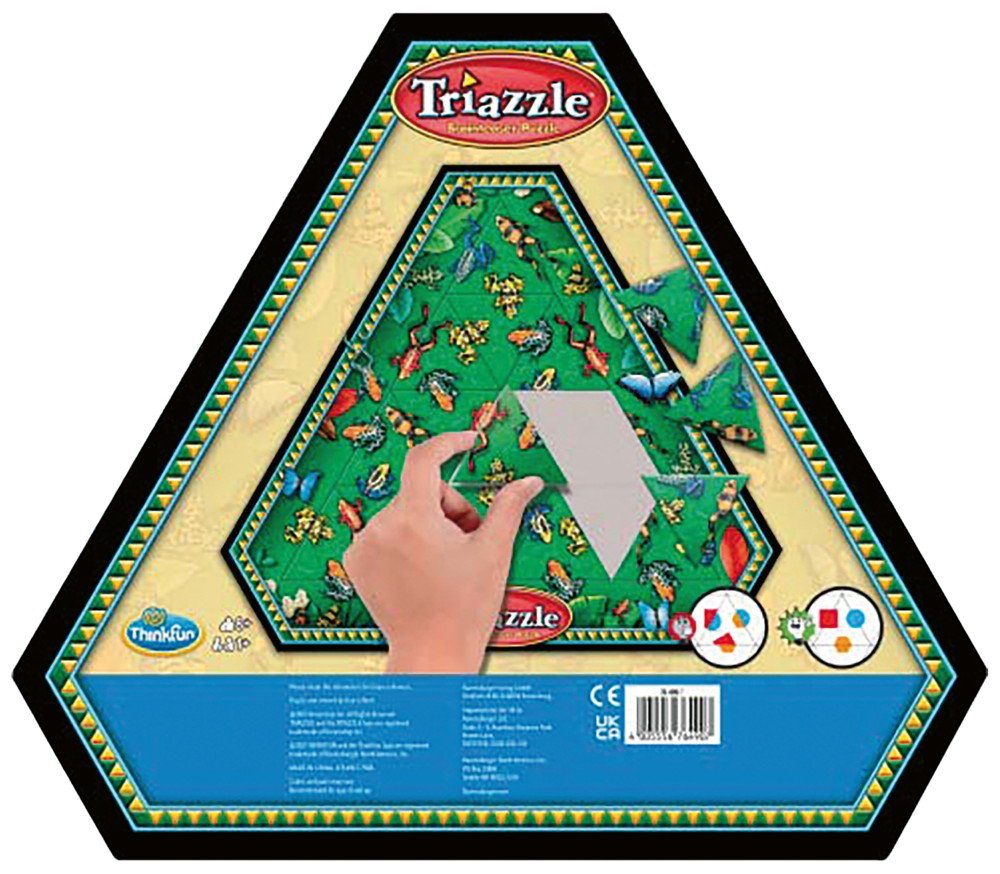Ravensburger Thinkfun® Spiel, ThinkFun Familienspiel Logikspiel Triazzle Frösche 76490