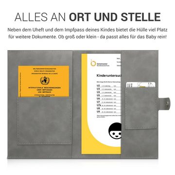 kwmobile Sleeve Kunstleder Hülle für deutsches Untersuchungsheft, U-Heft Hülle und Impfpass Hülle - extra Fächer - Cover