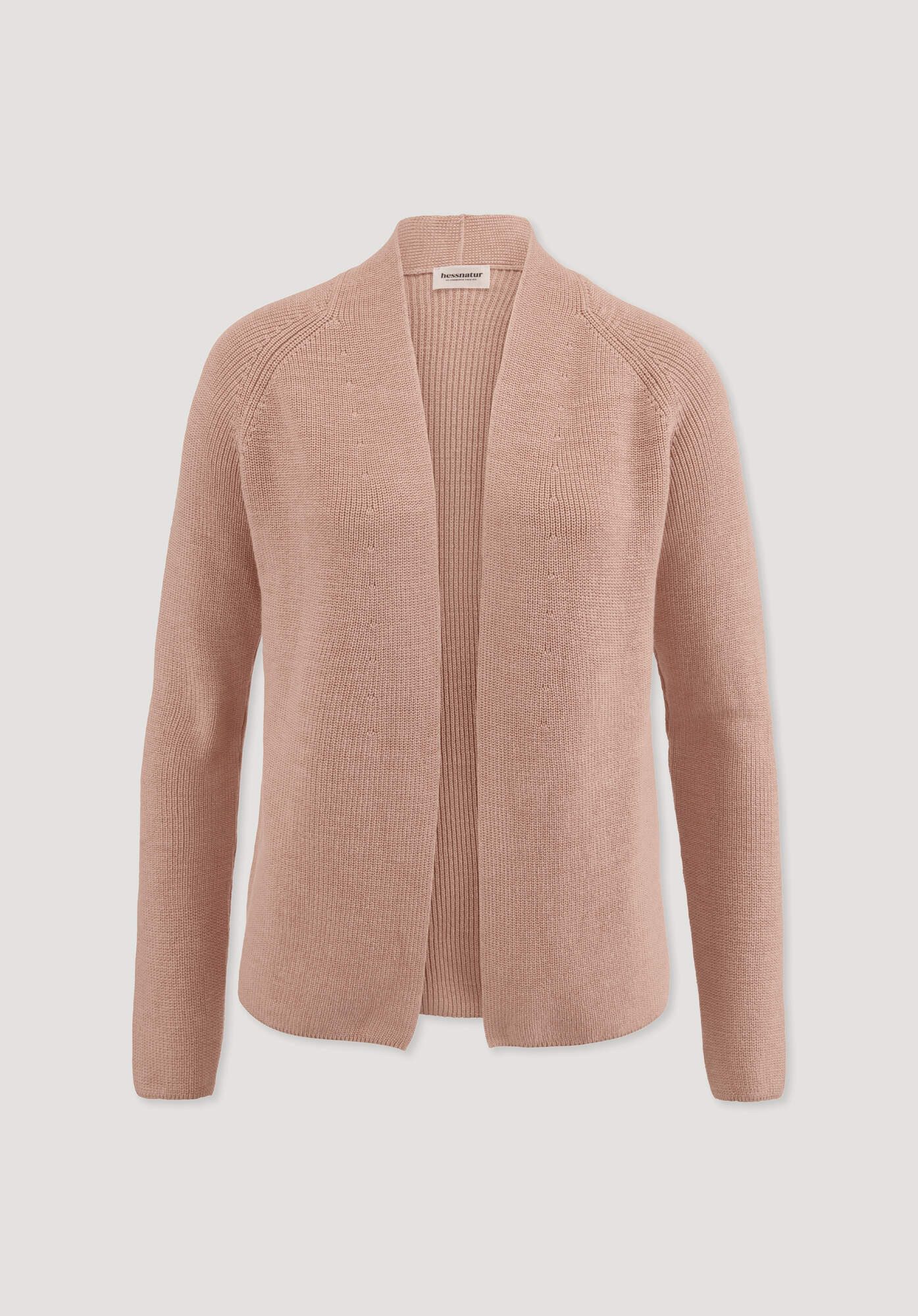 Hessnatur Strickjacke aus reiner Bio-Baumwolle (1-tlg)