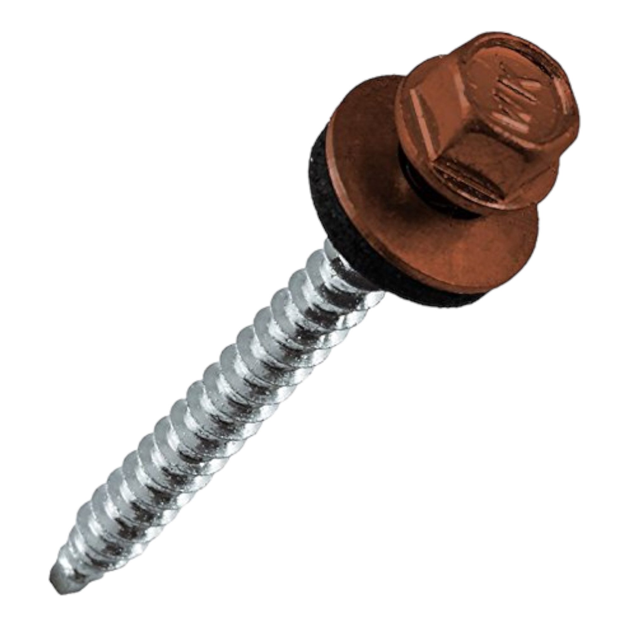 Schrauben-Set 250 Stück Trapezblechschrauben Bohrschrauben 4,8 x 35mm Ral 8004