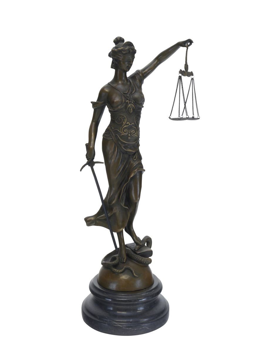 AFG Dekoobjekt Symbole der Gerechtigkeit: Justitia in Bronze | Deko-Objekte