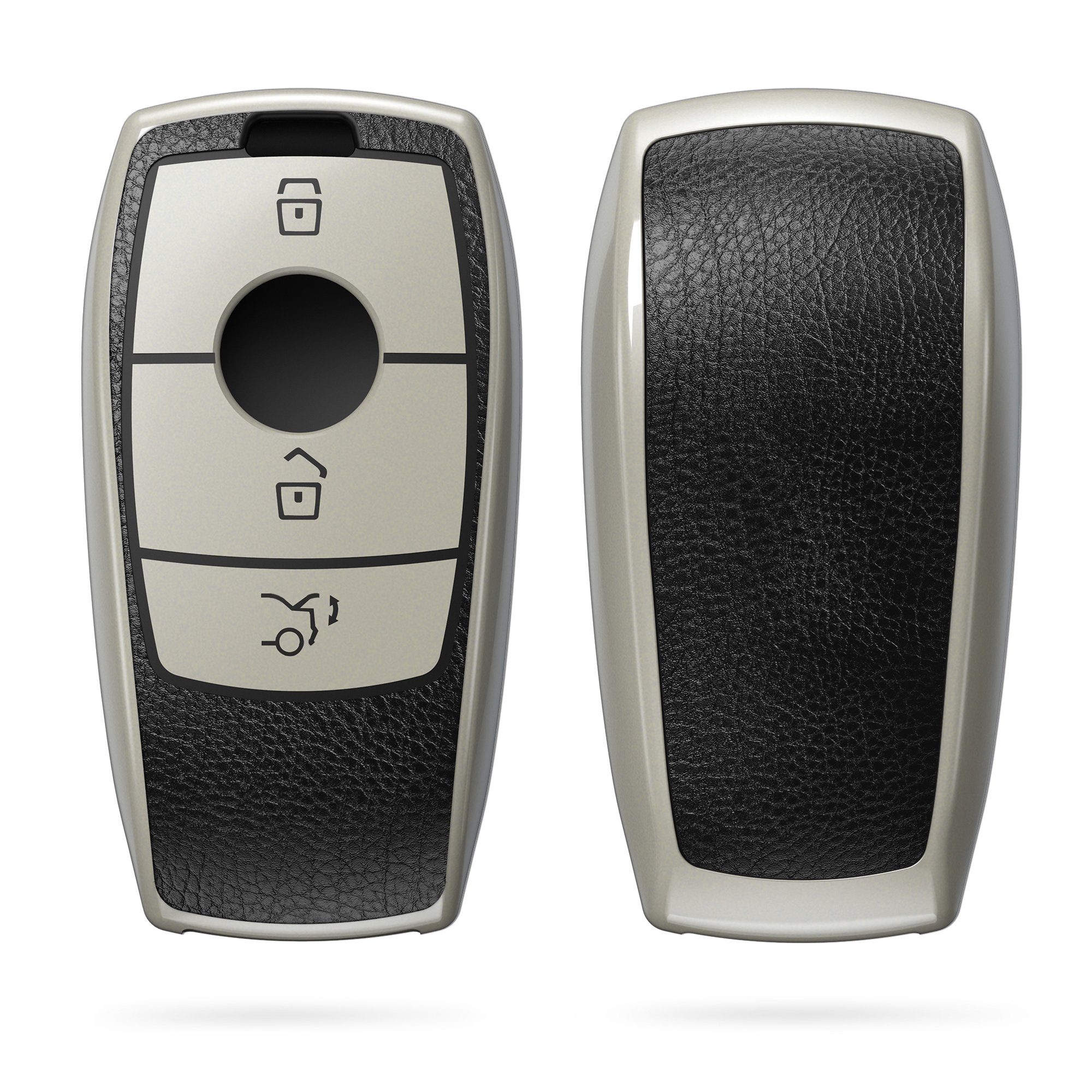 kwmobile Schlüsseltasche, Autoschlüssel Hülle für Mercedes Benz - TPU  Schutzhülle Schlüsselhülle Cover für Mercedes Benz Smart Key Autoschlüssel  (nur Keyless) Schneekugel Sterne Design