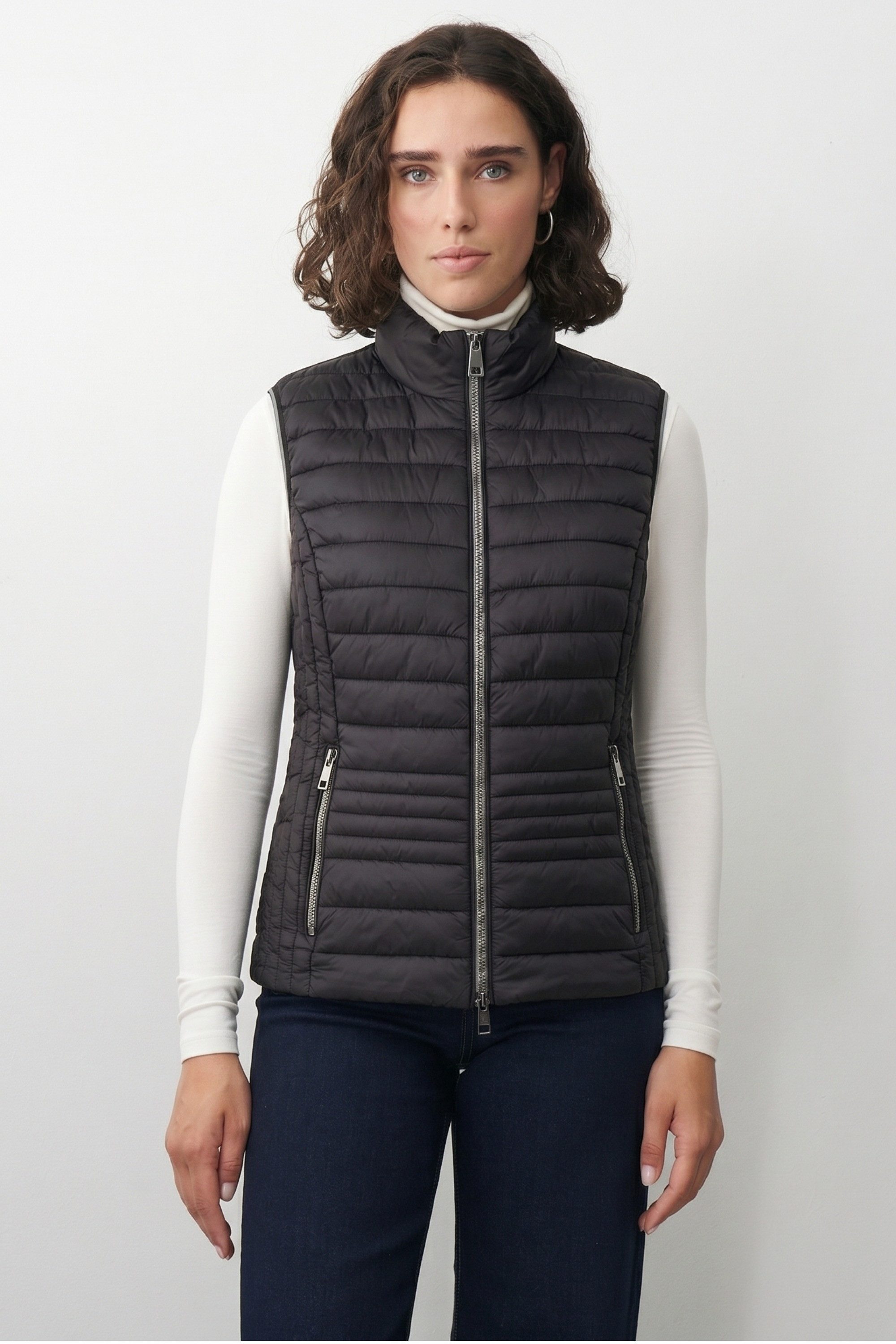 Barbara Lebek Steppweste moderne Steppweste oder Gilet für Damen in Schwarz