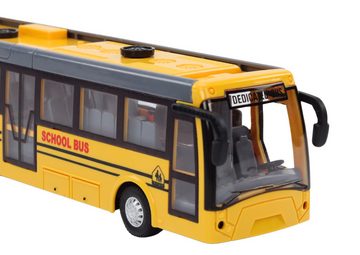 LEAN Toys Spielzeug-Auto RC Bus Gelenkbus Ferngesteuert Schulbus Spielzeug Lichter Leuchten