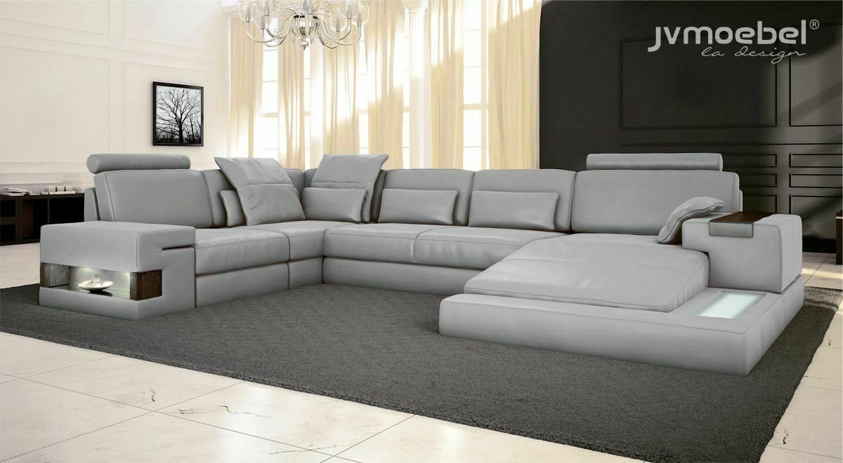 JVmoebel Ecksofa Schlafsofa Couch Design Polster Textil Eck Wohnlandschaft Ecksofa, Mit Bettfunktion