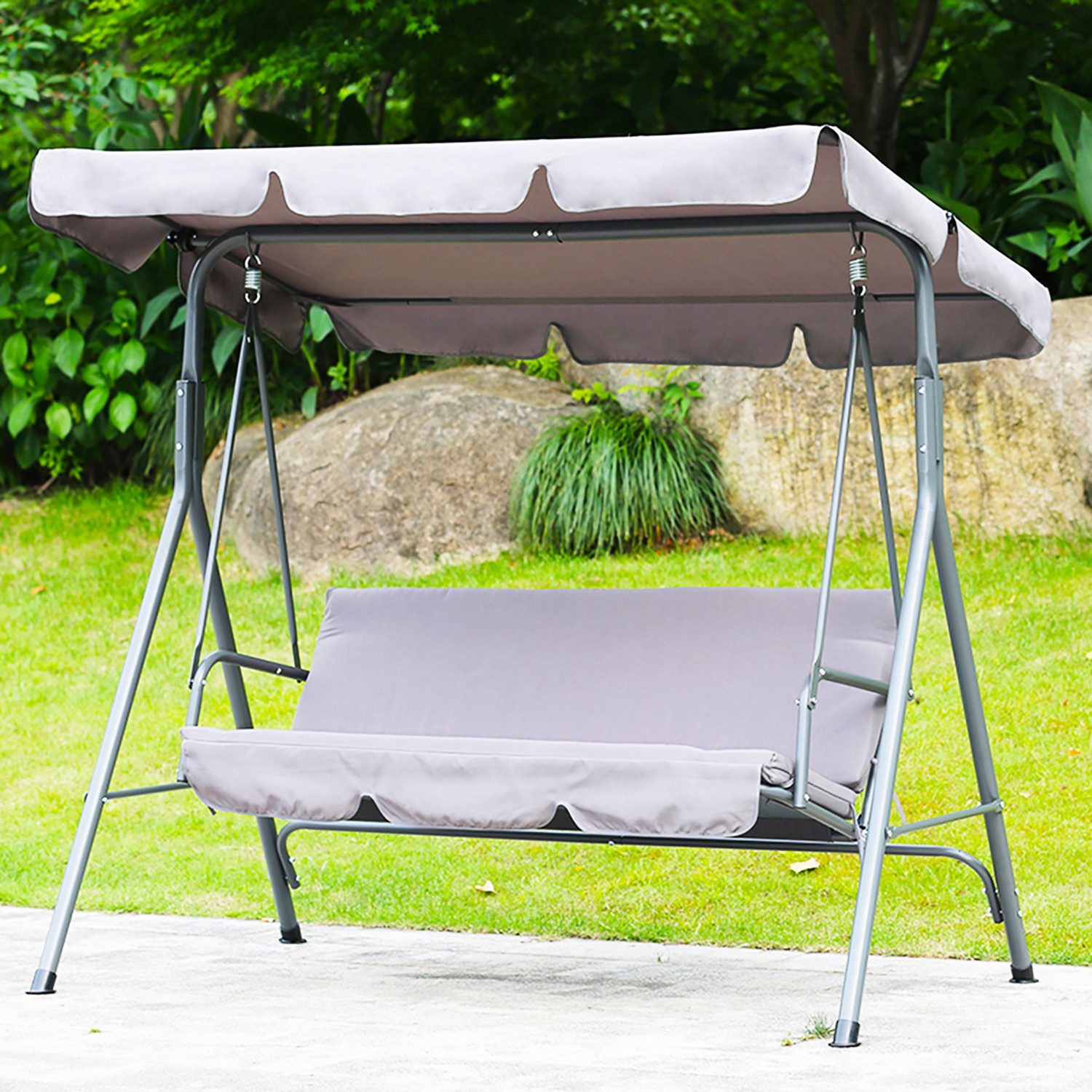 Angel Living Hollywoodschaukel Gartenschaukel 3-Sitzer, Verstellbares günstig online kaufen