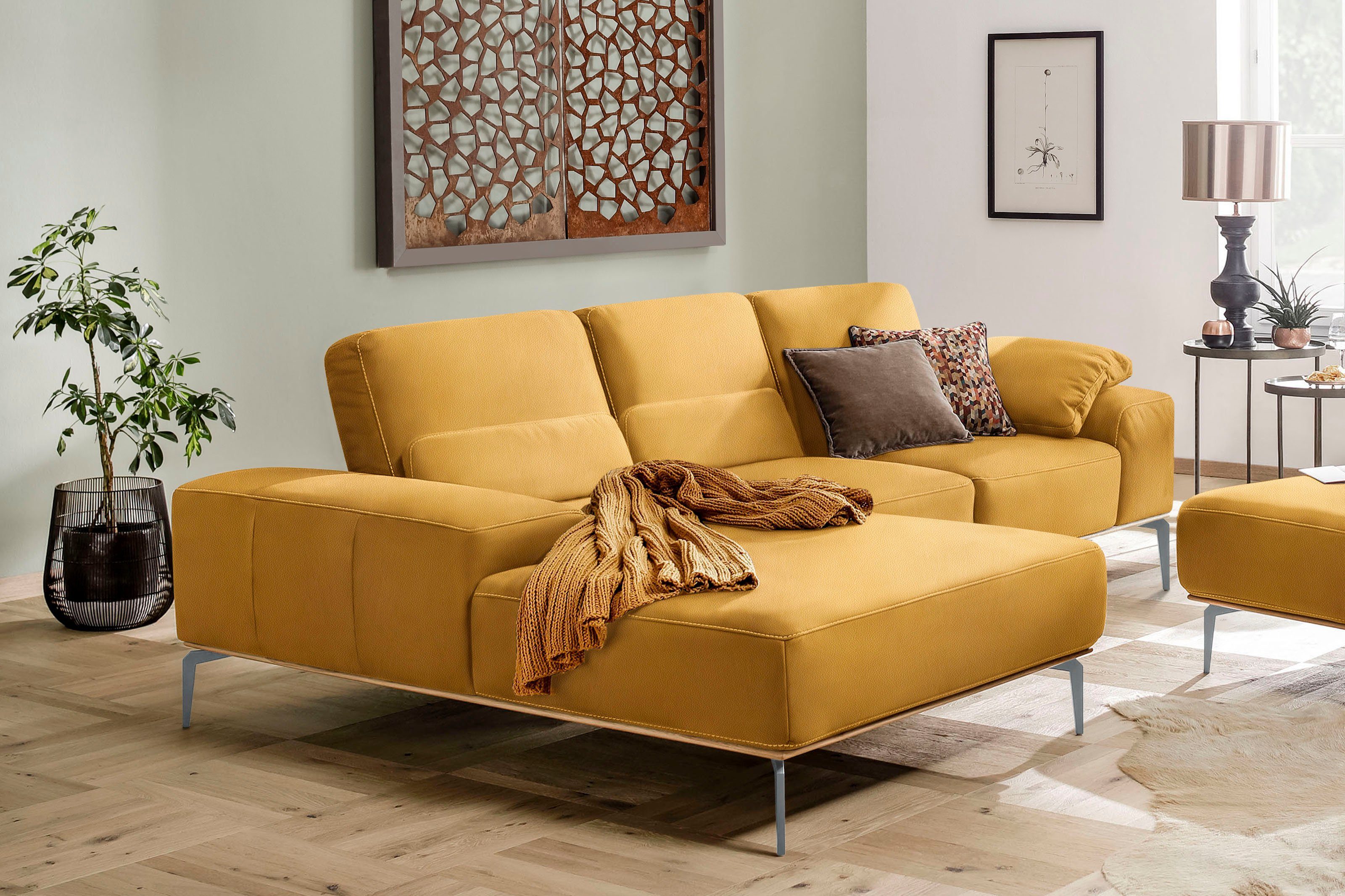 W.SCHILLIG Ecksofa "run, Designsofa mit tollem Sitzkomfort, bequem, L-Form" günstig online kaufen