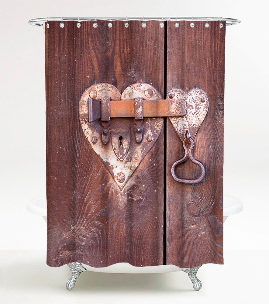 Sanilo Duschvorhang Türschloss Breite 180 cm