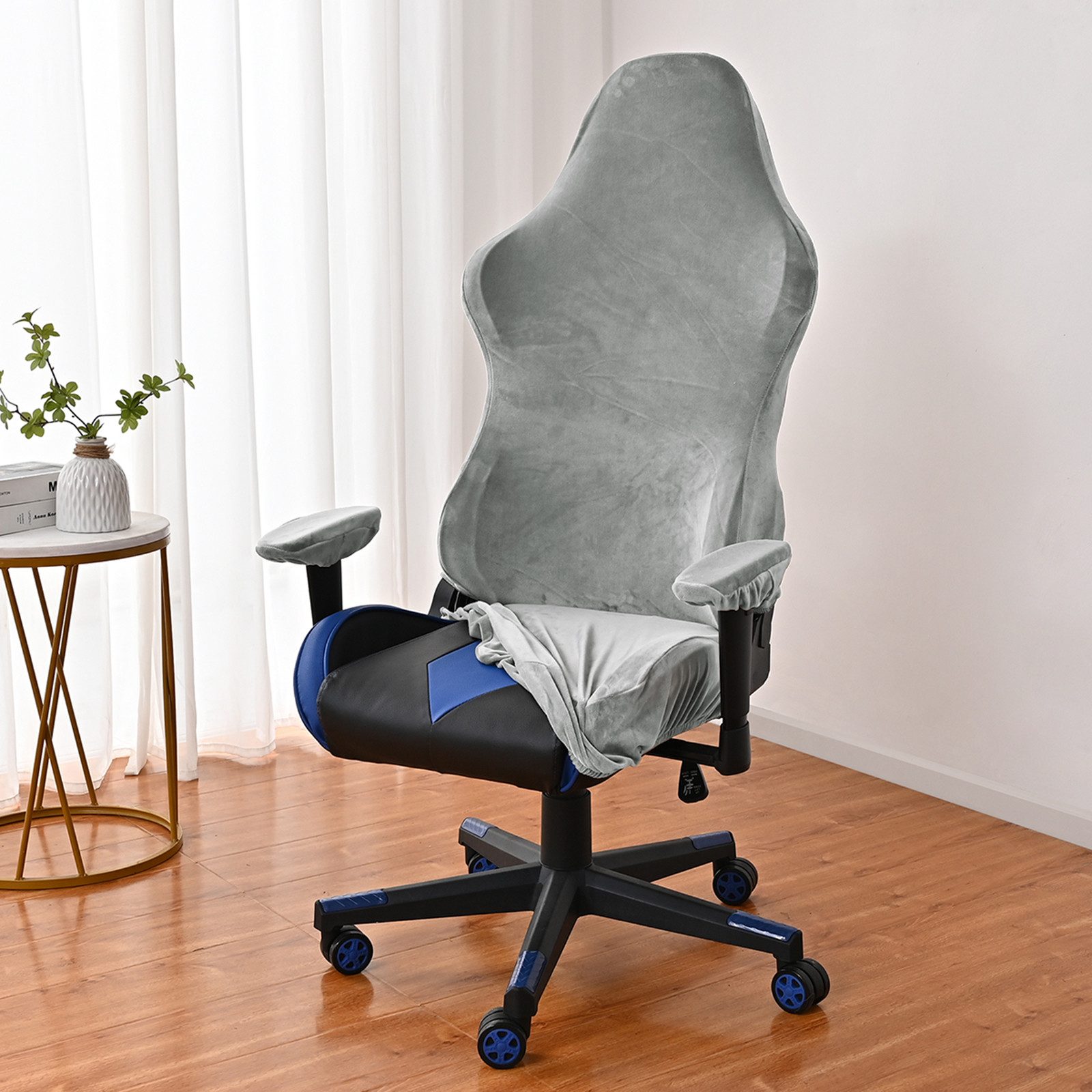 Jibenhome Bürostuhlhusse Stuhlbezug Samt Gaming Stuhl günstig online kaufen