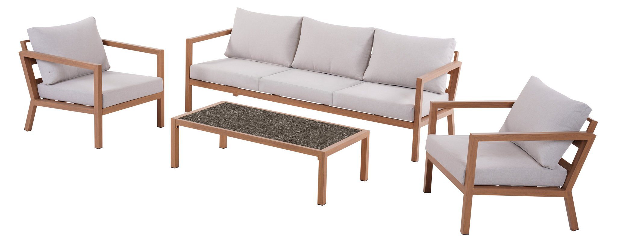 ebuy24 Garten-Essgruppe Katinka Gartenset mit 4 Teilen inkl. Kissen Natur., (4-tlg). Reduzierter Preis € 1.313,95. Unverbindliche Preisempfehlung € 1.750,95