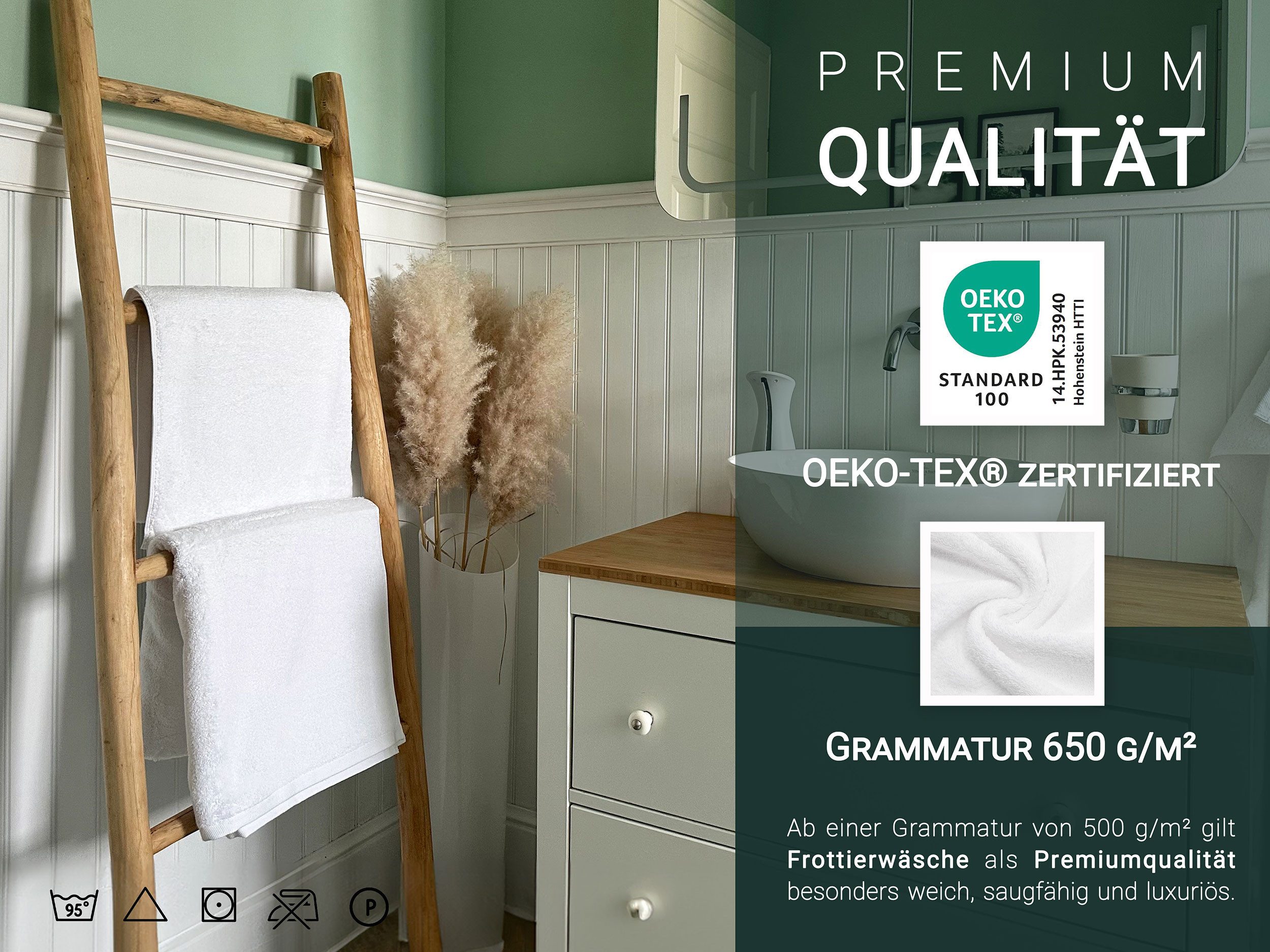 ZOLLNER Duschtücher, Walkfrottier (2-St), 70 x günstig online kaufen