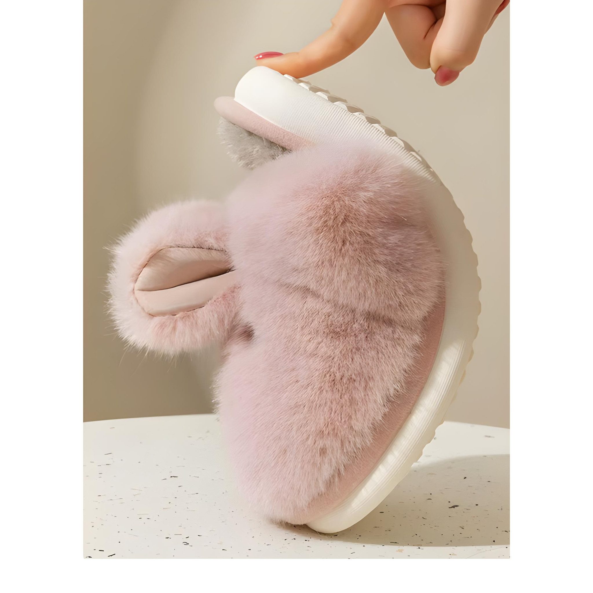 NEXORA Hasen Hausschuhe Damen – warm & flauschig, Plüsch Hausschuhe Plüsch Hausschuhe (Paar, Paar) extra kuschelige Hausschuhe im Hasendesign