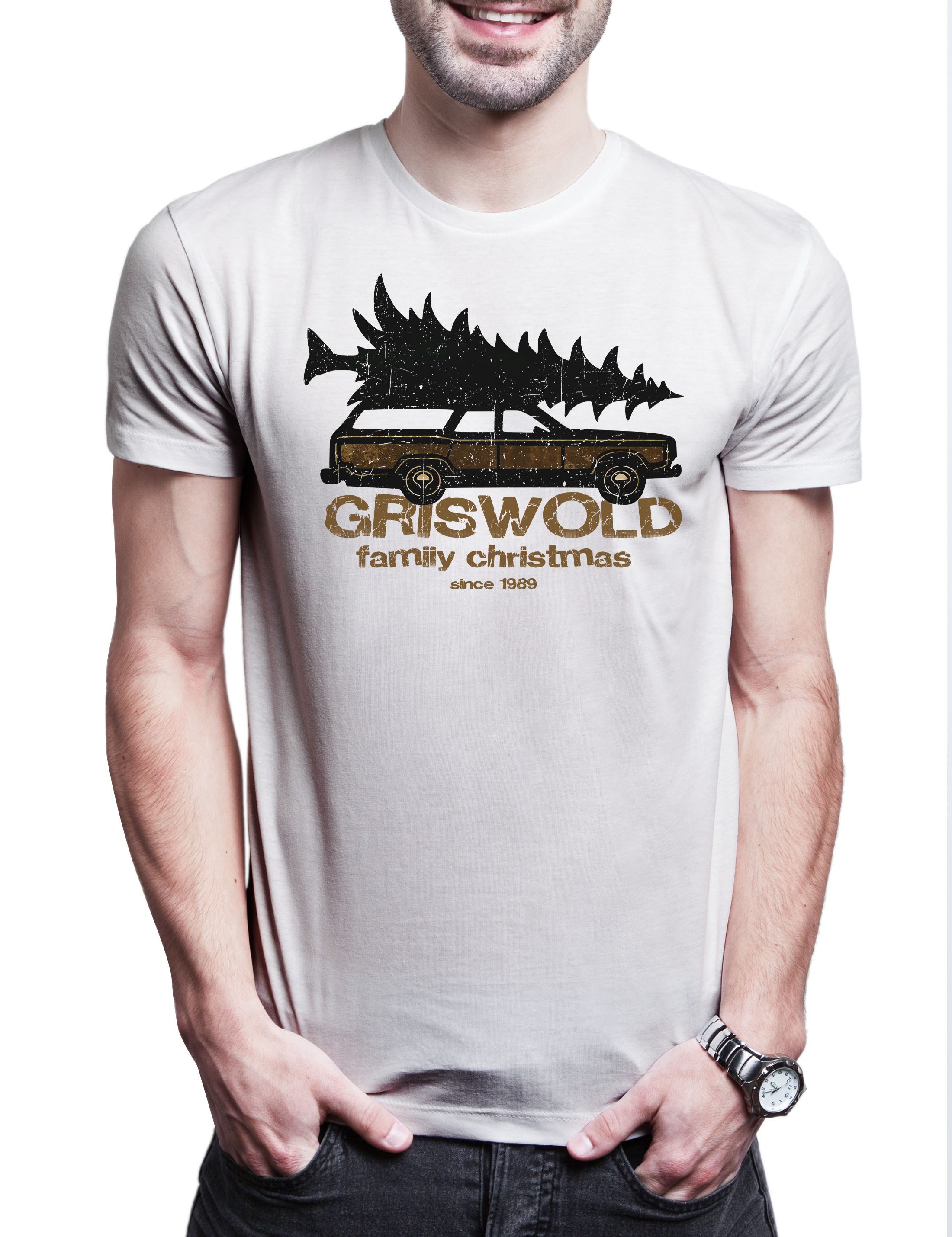 Print-Shirt Griswold Tree Service Herren T-Shirt X-Mas Schöne Bad Weihnachtsmann