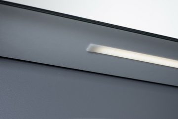 welltime Spiegelschrank D-Line Badmöbel, 121,5 cm breit, doppelseitig verspiegelt, LED-Beleuchtung