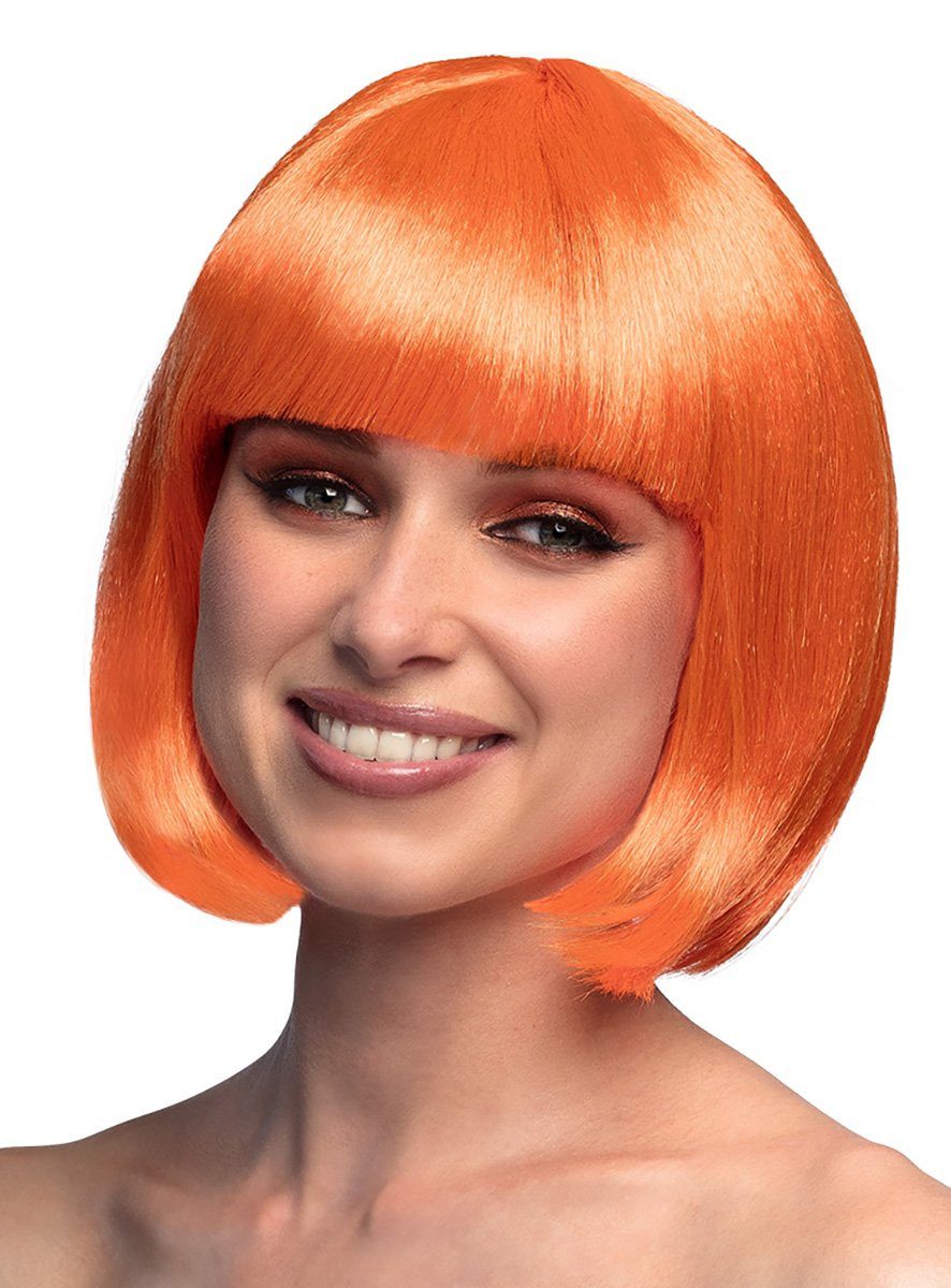Boland Kostüm-Perücke Pagenschnitt orange - Kostüm Perücke für Fasching