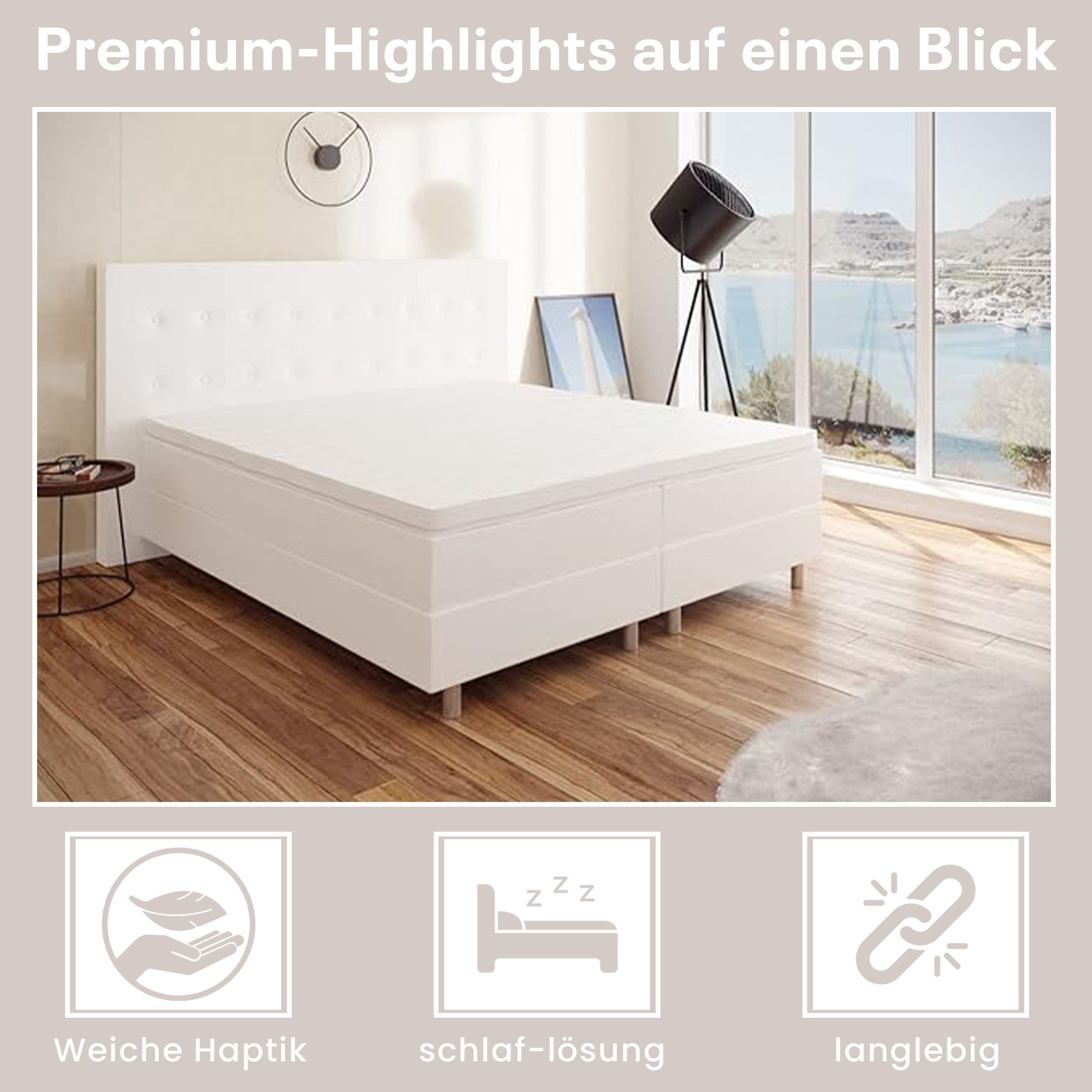 Best for Home Boxspringbett NEO Bonellfederkern günstig online kaufen