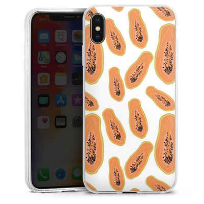 DeinDesign Handyhülle Papaya, Apple iPhone Xs Max Silikon Hülle Bumper Case Handy Schutzhülle