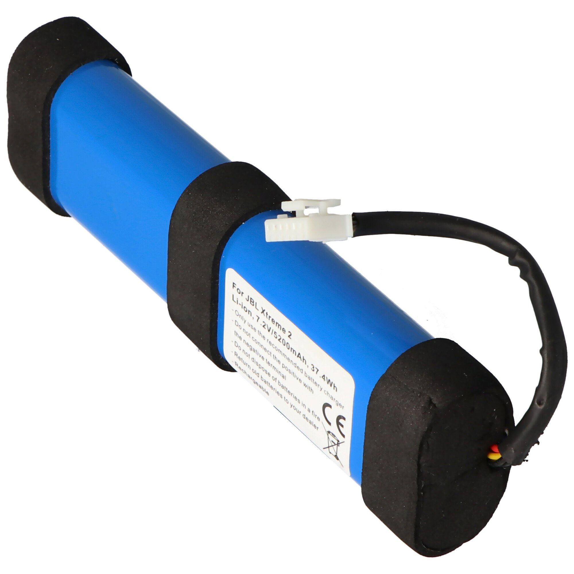 AccuCell »Akku passend für JBL Xtreme 2, Li-Ion, 7,2V, 5200m« Batterie ...