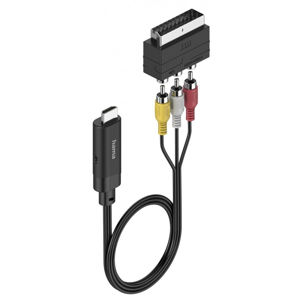 Hama 00205775 Scart/Cinch>HDMI Konverter Hypernym Schwarz HDMI-Kabel von Hama