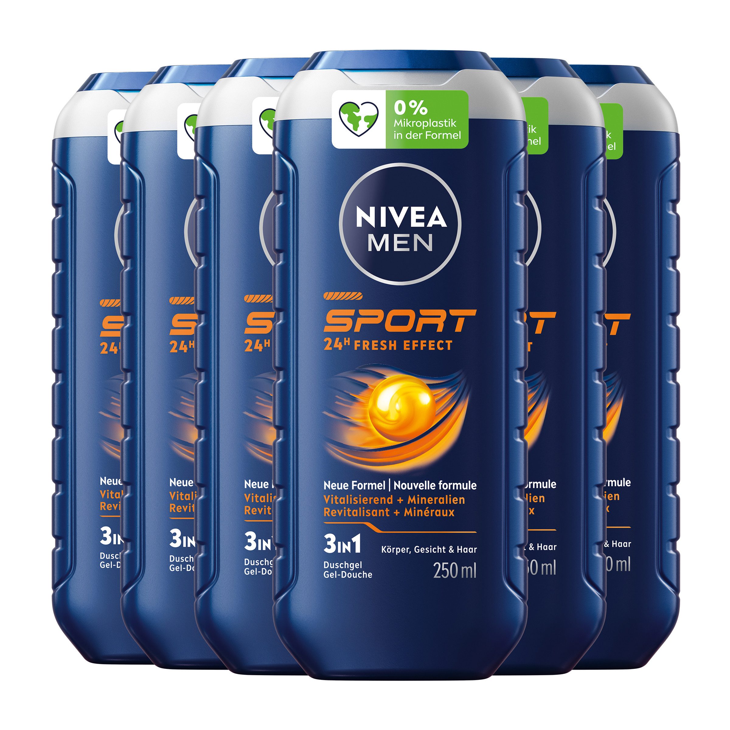 Duschgel 3in1 Sport 6 x 250 ml