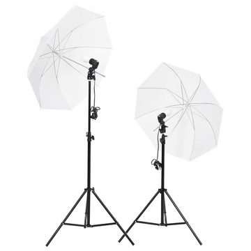 vidaXL Fotohintergrund Fotostudio Set mit Beleuchtung Hintergrund und Reflektor