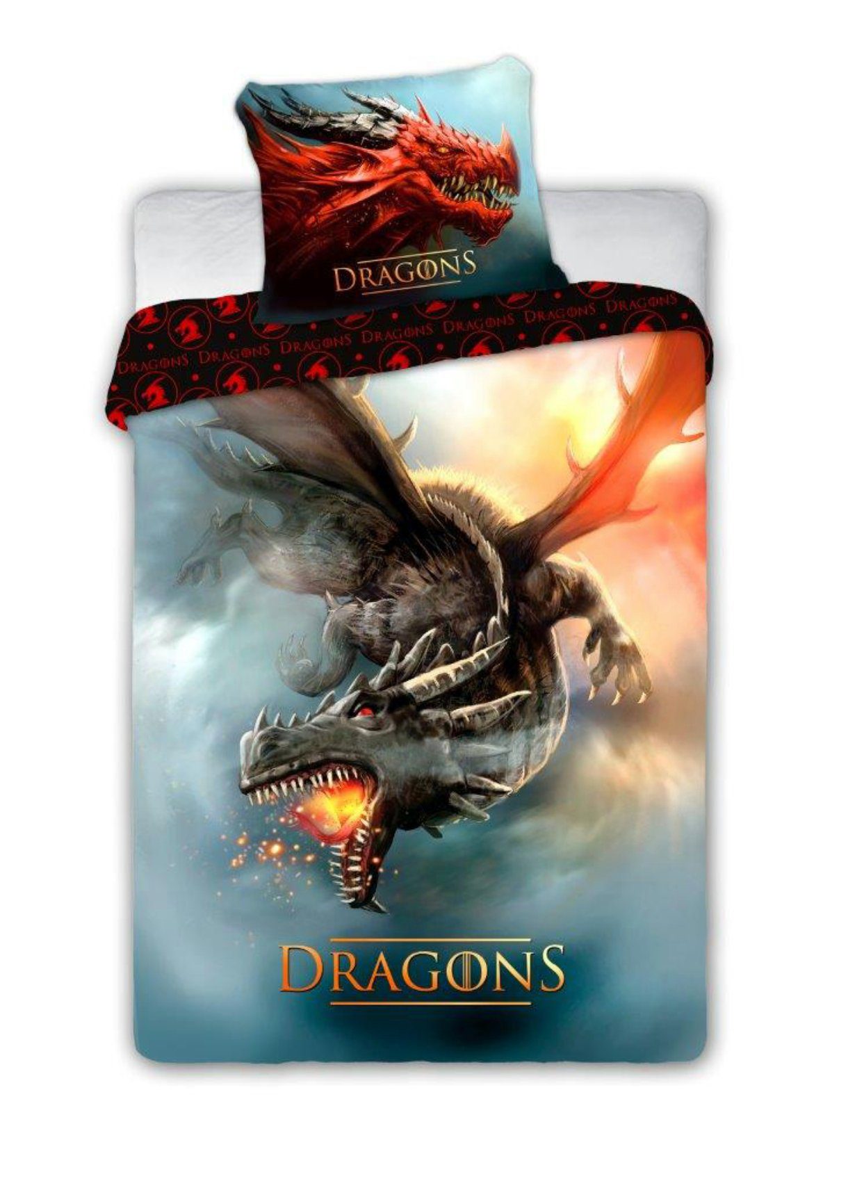 Bettwäsche »Drache Red Dragon Bettwäscheset«, FARO pln, 135-140x200 cm,  100% Baumwolle online kaufen | OTTO