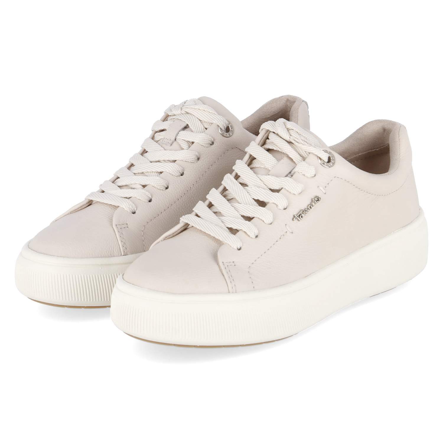 Tamaris Tamaris 1-23736-42-413 Damen Glattleder weiss Schnürschuh günstig online kaufen