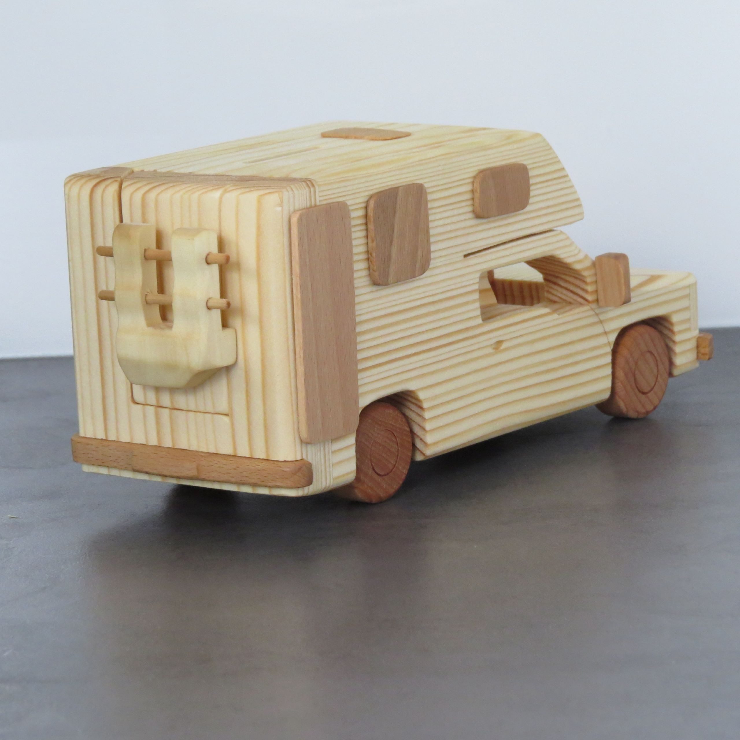 Holzprodukte Spardose Wohnmobil Spardose Reisemobil Camping WOMO Camper Caravan Wohnwagen