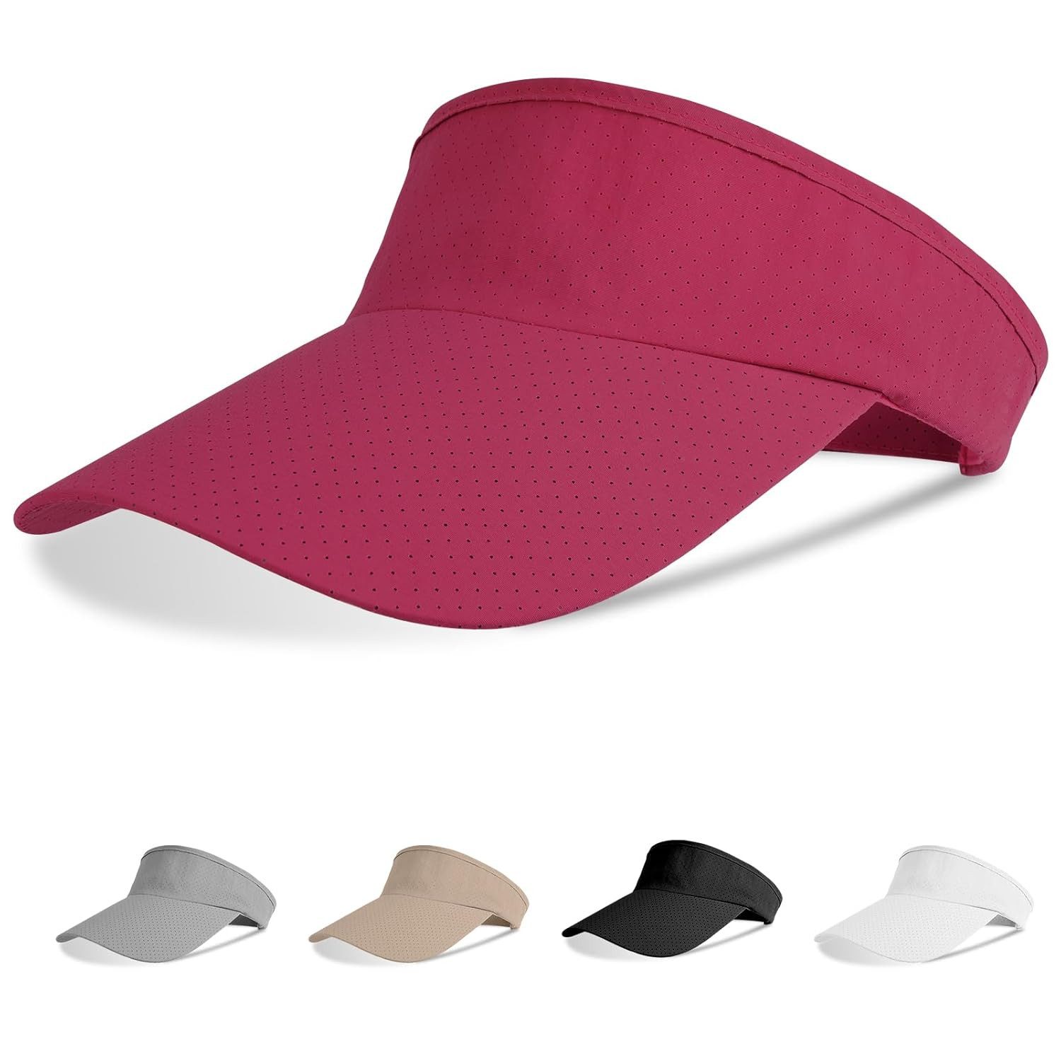 Zaewry Schirmmütze Visor Cap Herren und Damen, Atmungsaktiv und Schweißabsorbierend