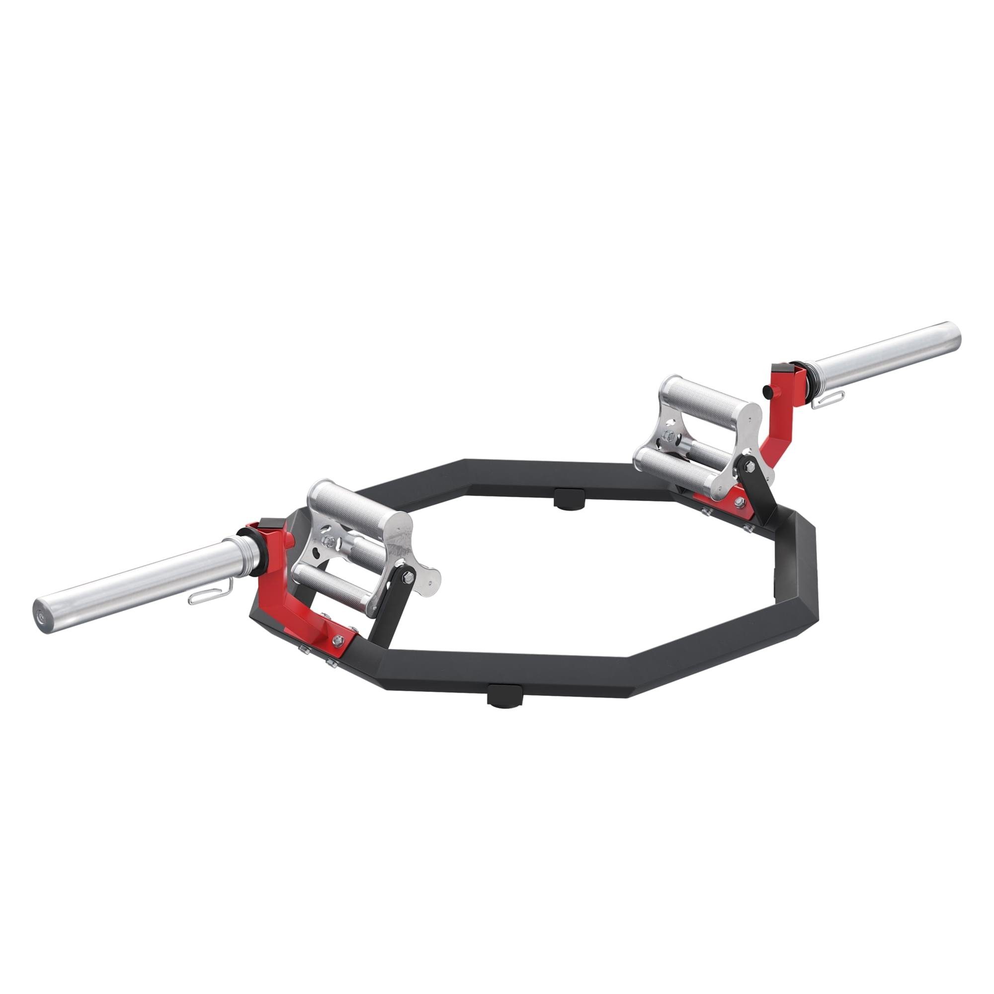 Langhantelstange Multi Grip Trap Bar schwarz/rot
